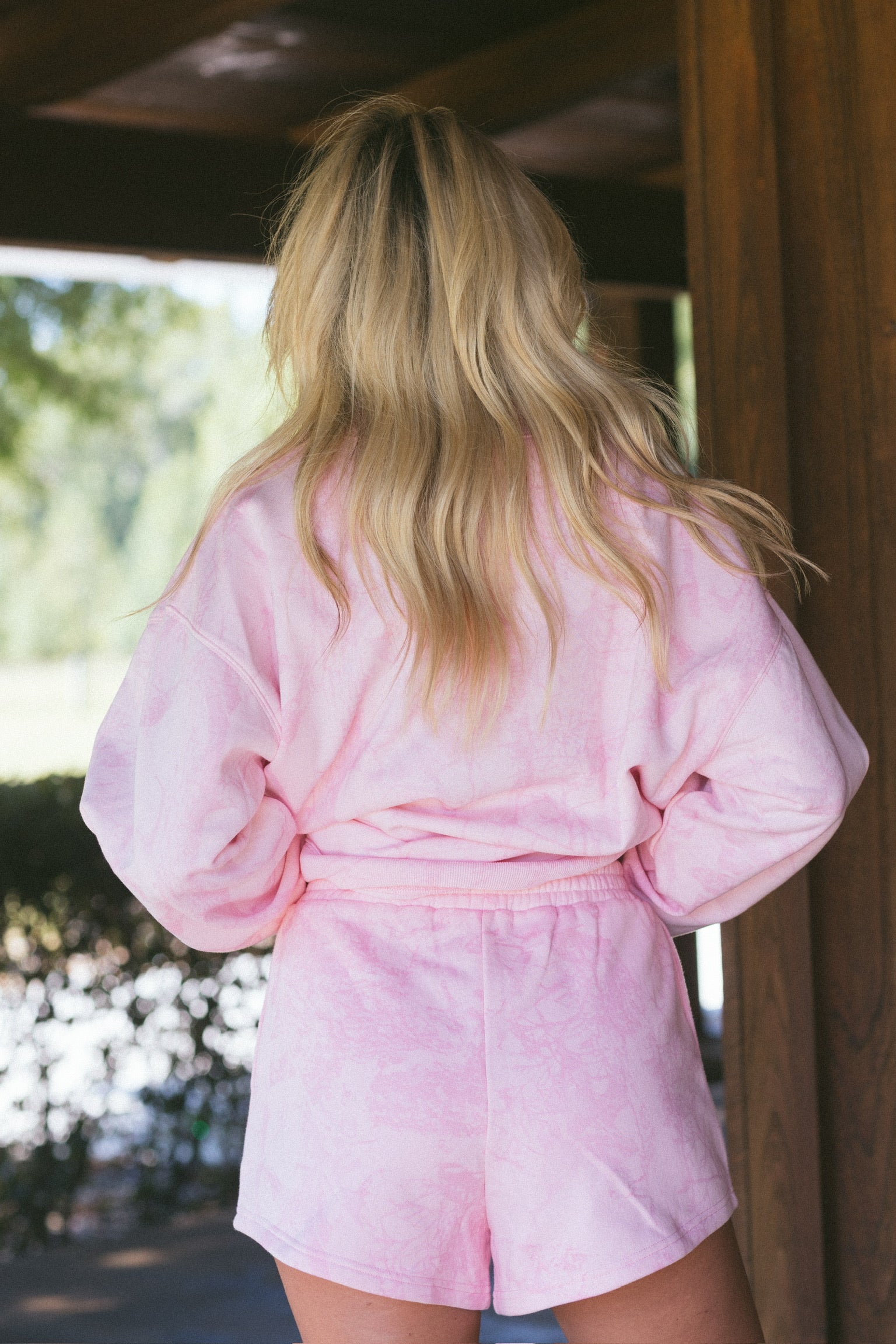 Fancy Fleece Lined Shorts - Pink Camo