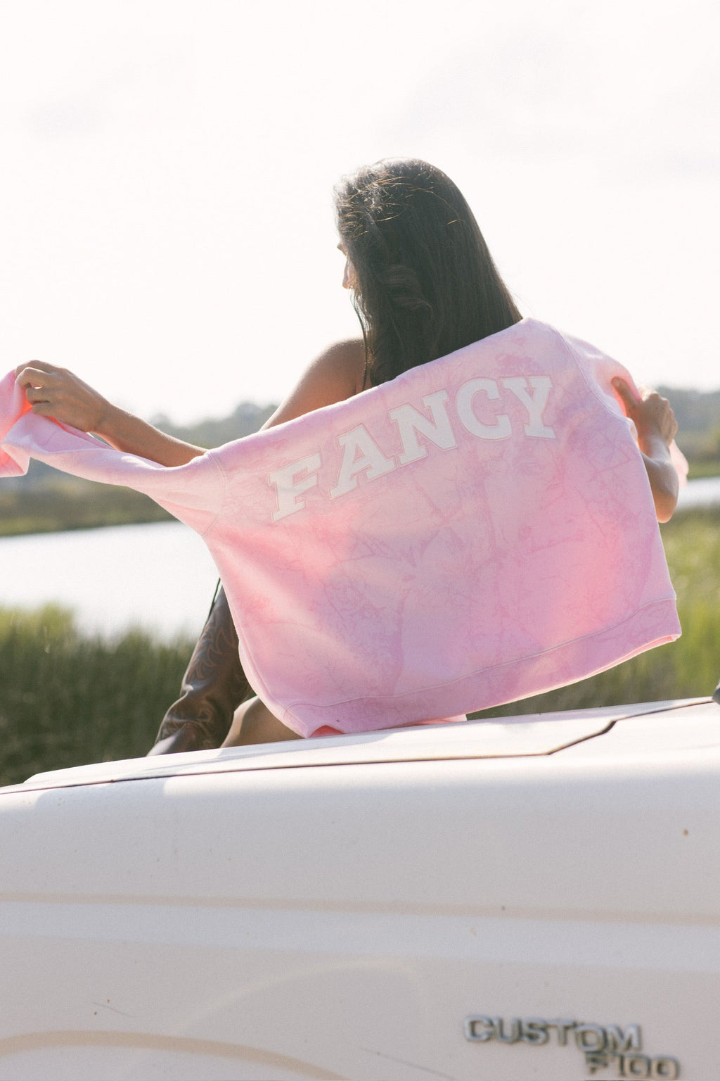 Fancy Oversized Fleece Mockneck - Pink Camo (PREORDER)