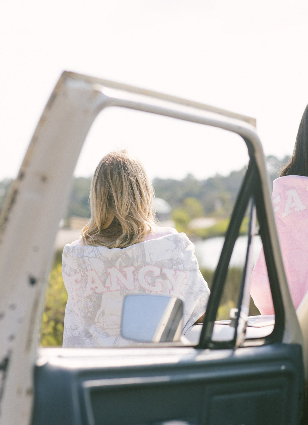 Fancy Oversized French Terry Mockneck - White Camo