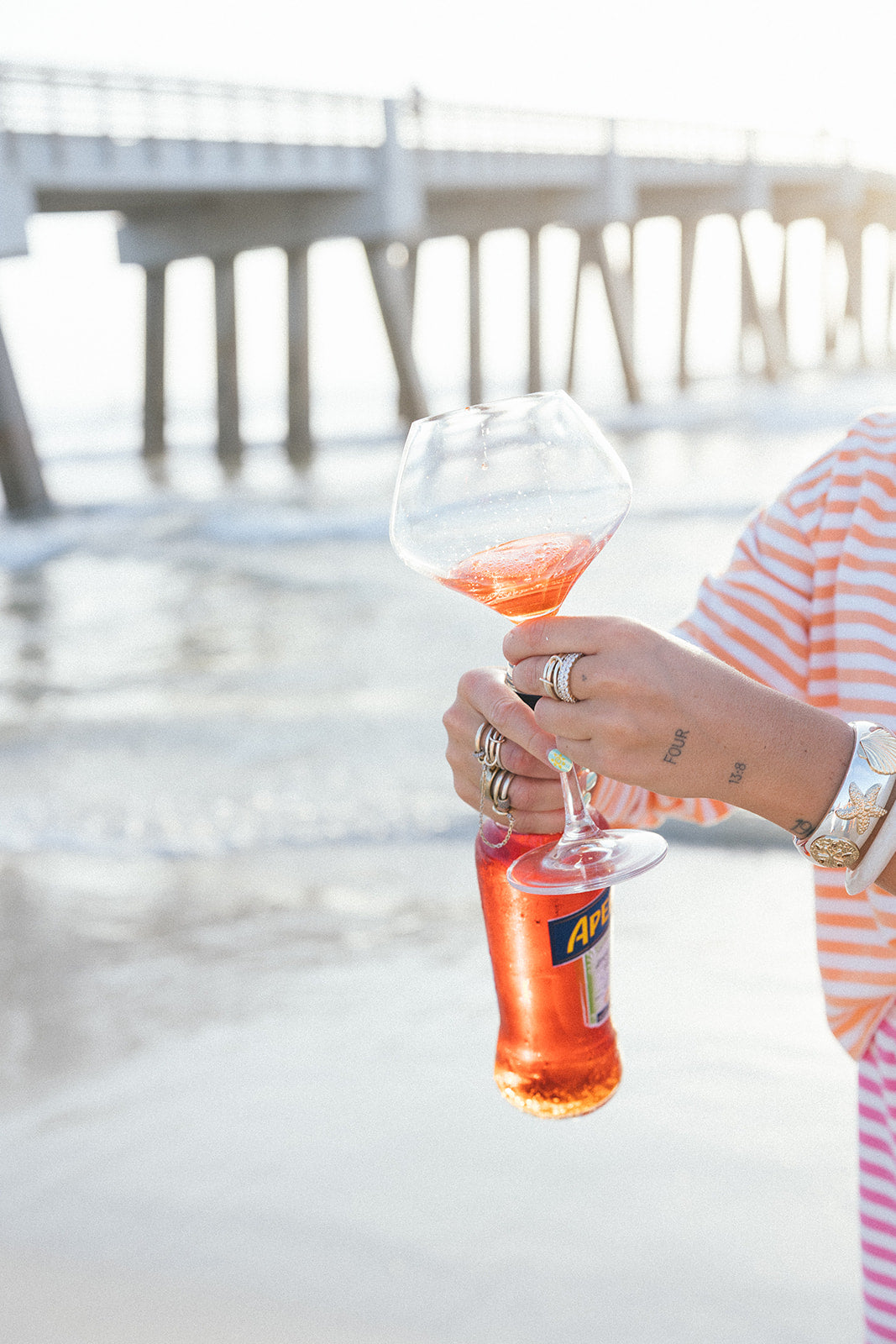 Fancy Striped Buttoned Long Sleeve