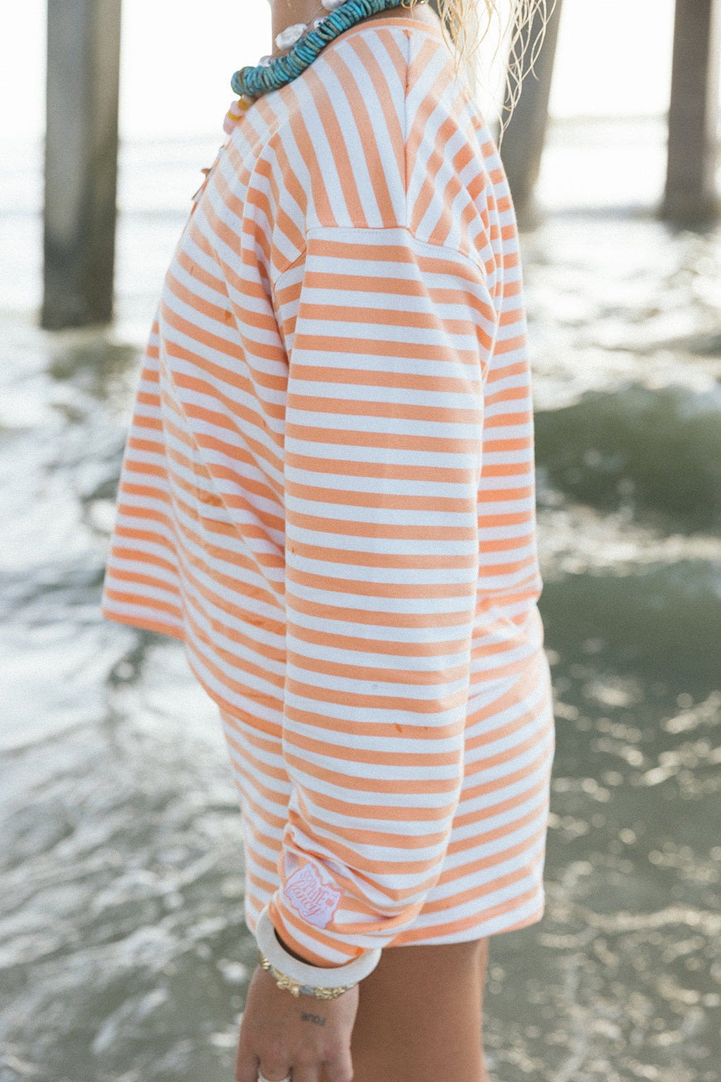 Fancy Striped Buttoned Long Sleeve