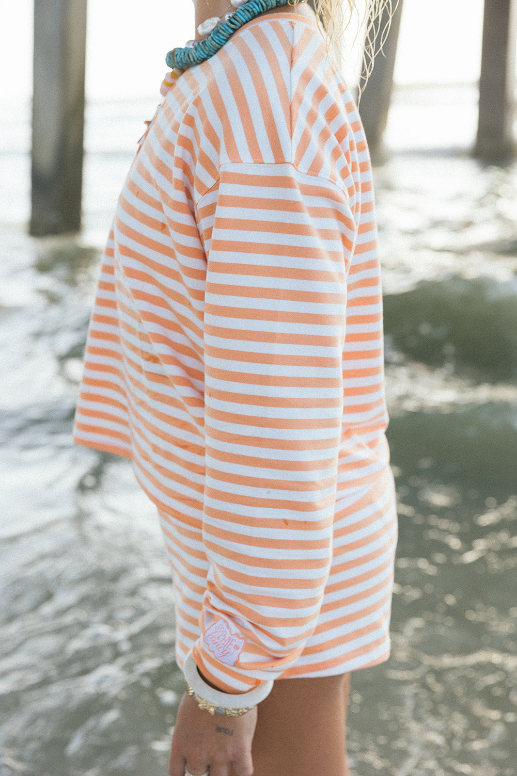Fancy Striped Buttoned Long Sleeve
