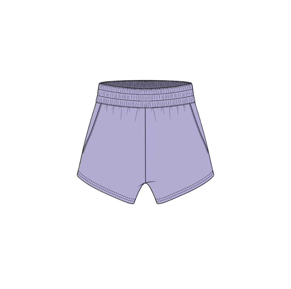 Fancy Fleece Lined Shorts - Lilac