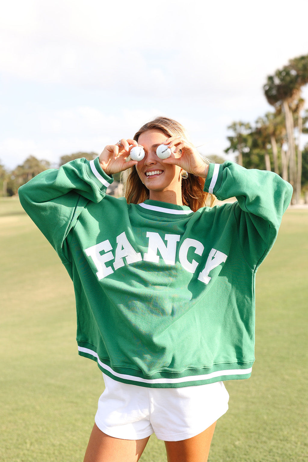Fancy French Terry Mini Shorts - Tee White