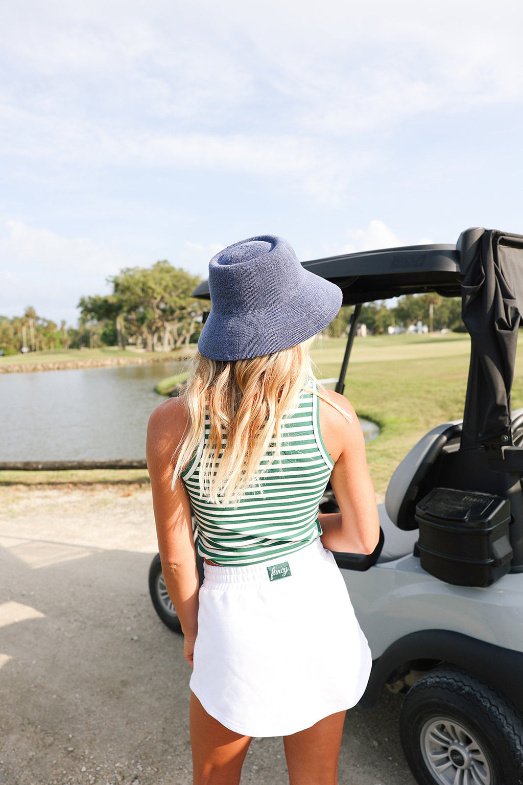 Fancy French Terry Skort - Tee White