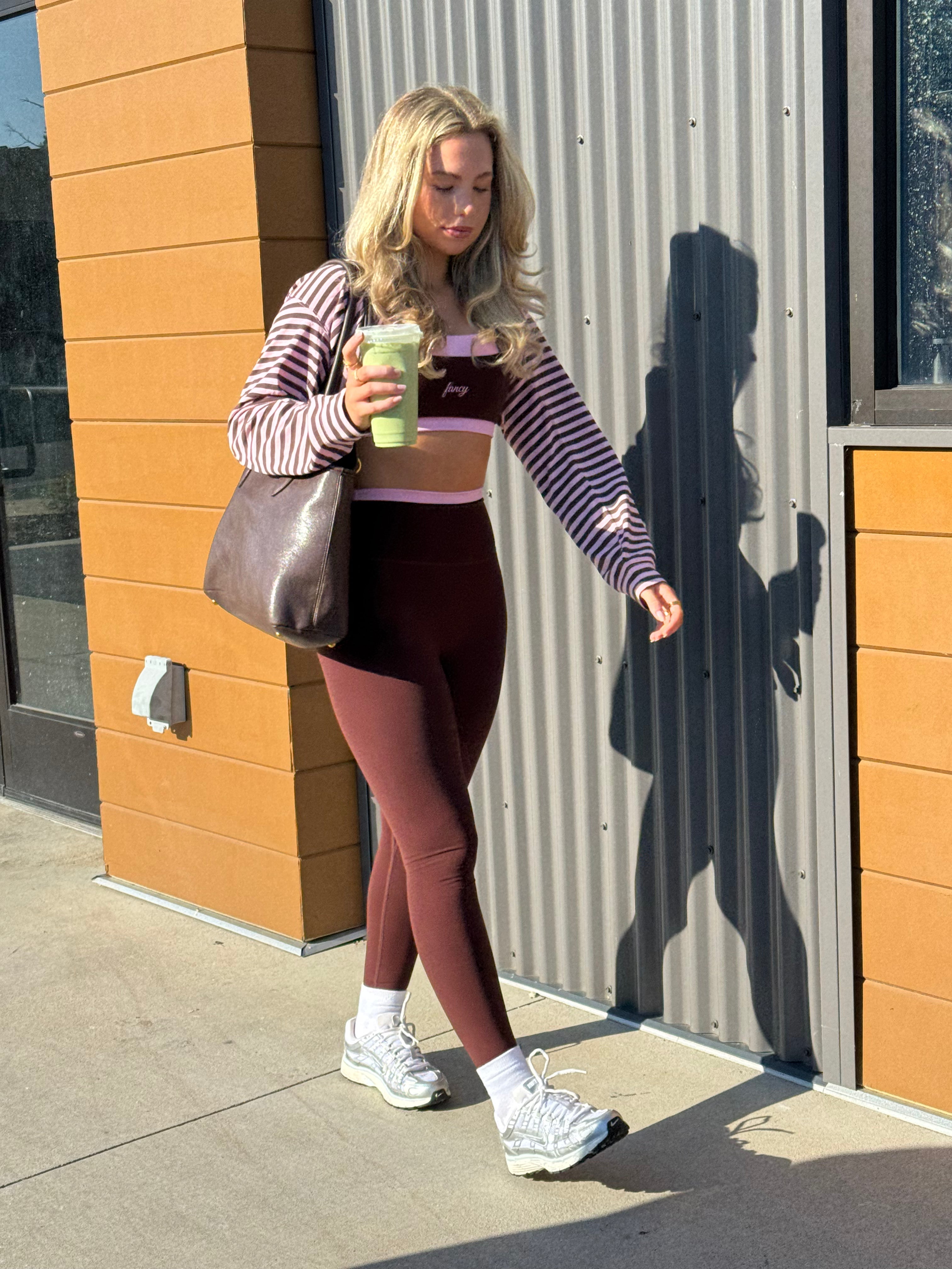 Fancy FitFlow Double Layered Athletic Bra - Peony