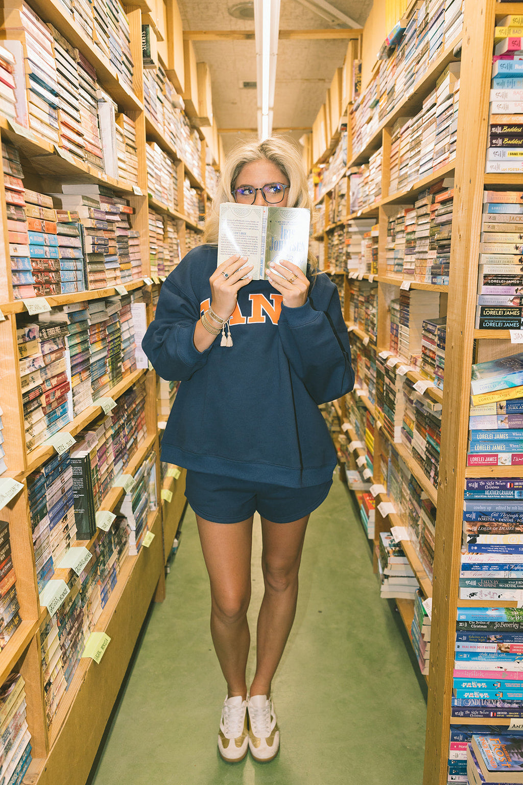 Fancy Fleece Lined Shorts - Navy