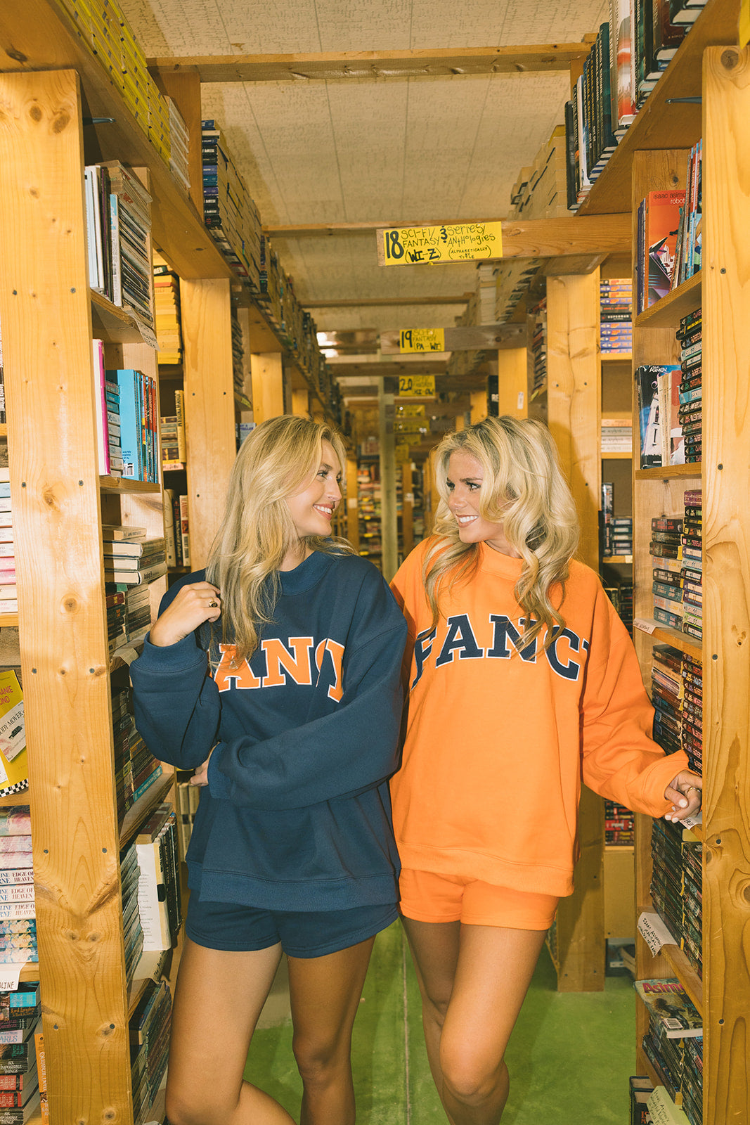 Fancy Fleece Lined Shorts - Orange