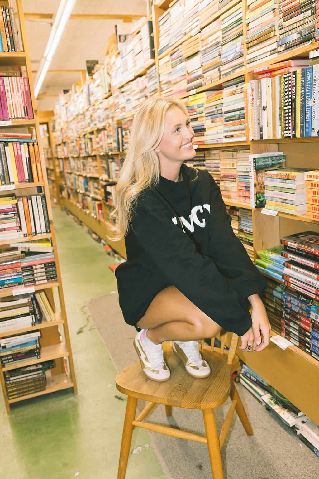 Fancy Oversized Fleece Mockneck - Black