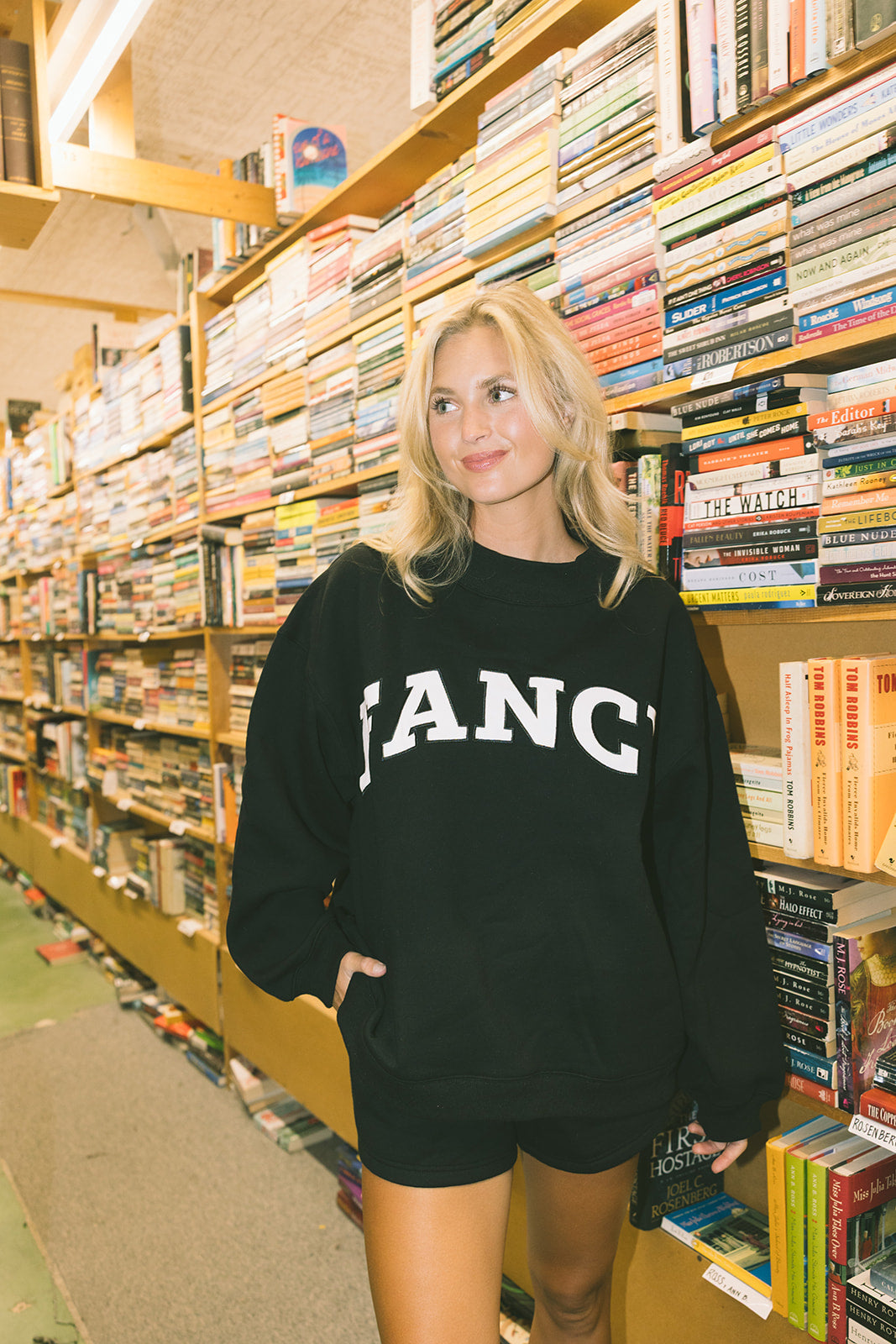 Fancy Oversized Fleece Mockneck - Black