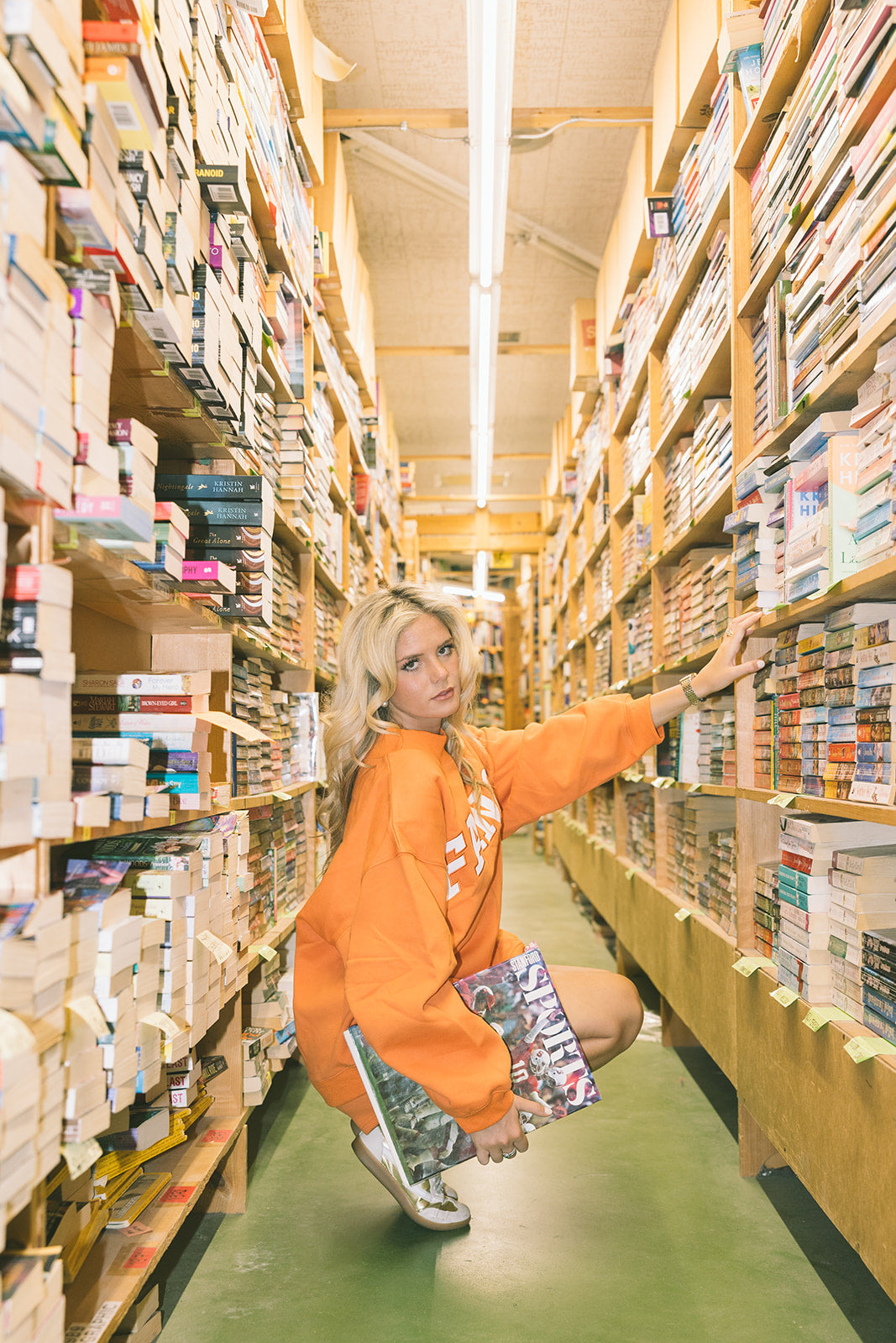 Fancy Oversized Fleece Mockneck - Burnt Orange