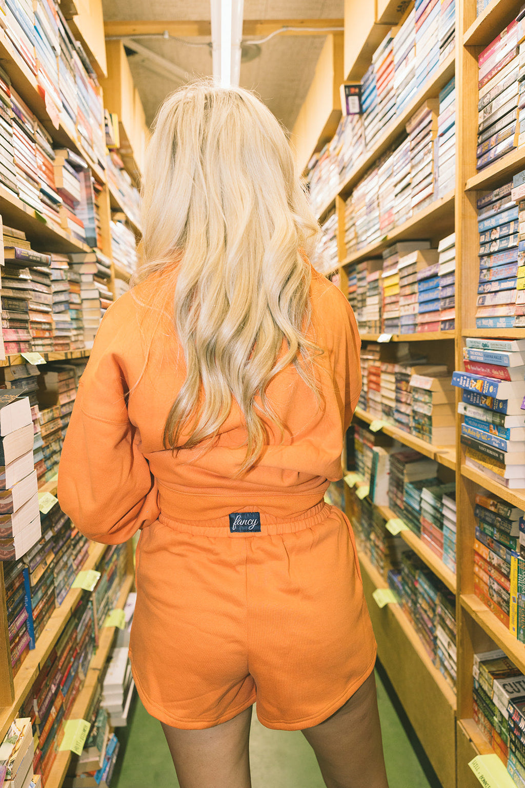 Fancy Oversized Fleece Mockneck - Burnt Orange