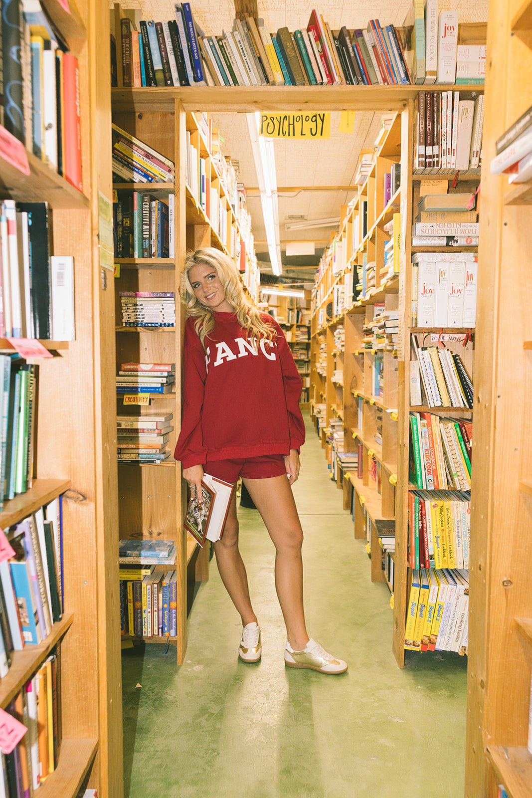Fancy Oversized Fleece Lined Mockneck - Crimson