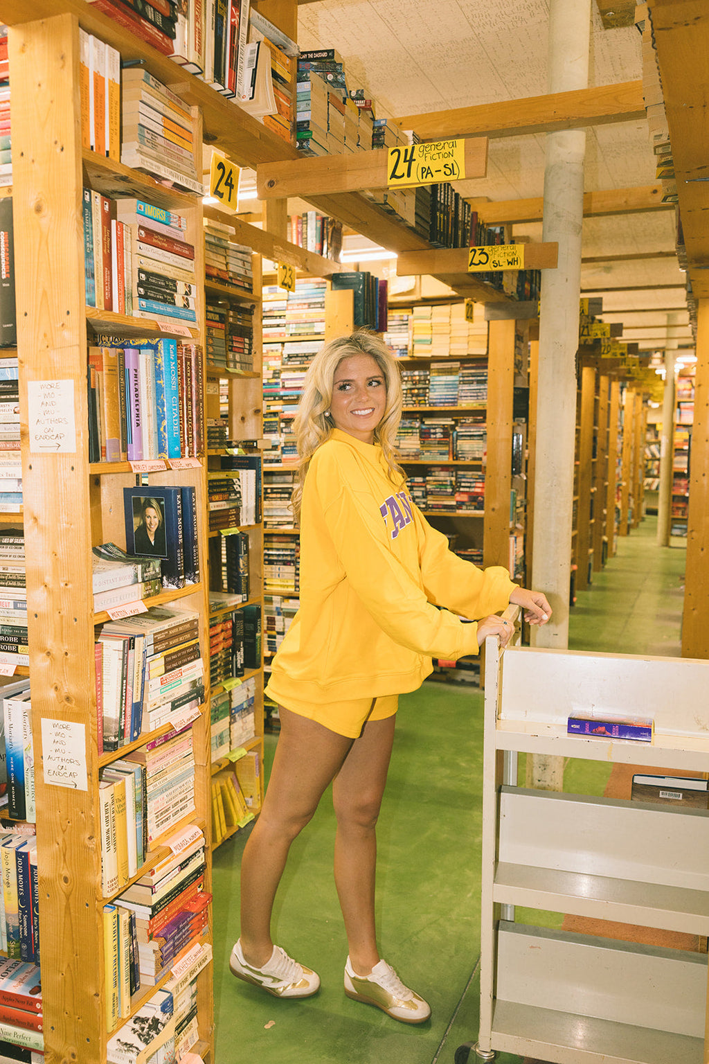 Fancy Oversized Mockneck - Yellow /Purple