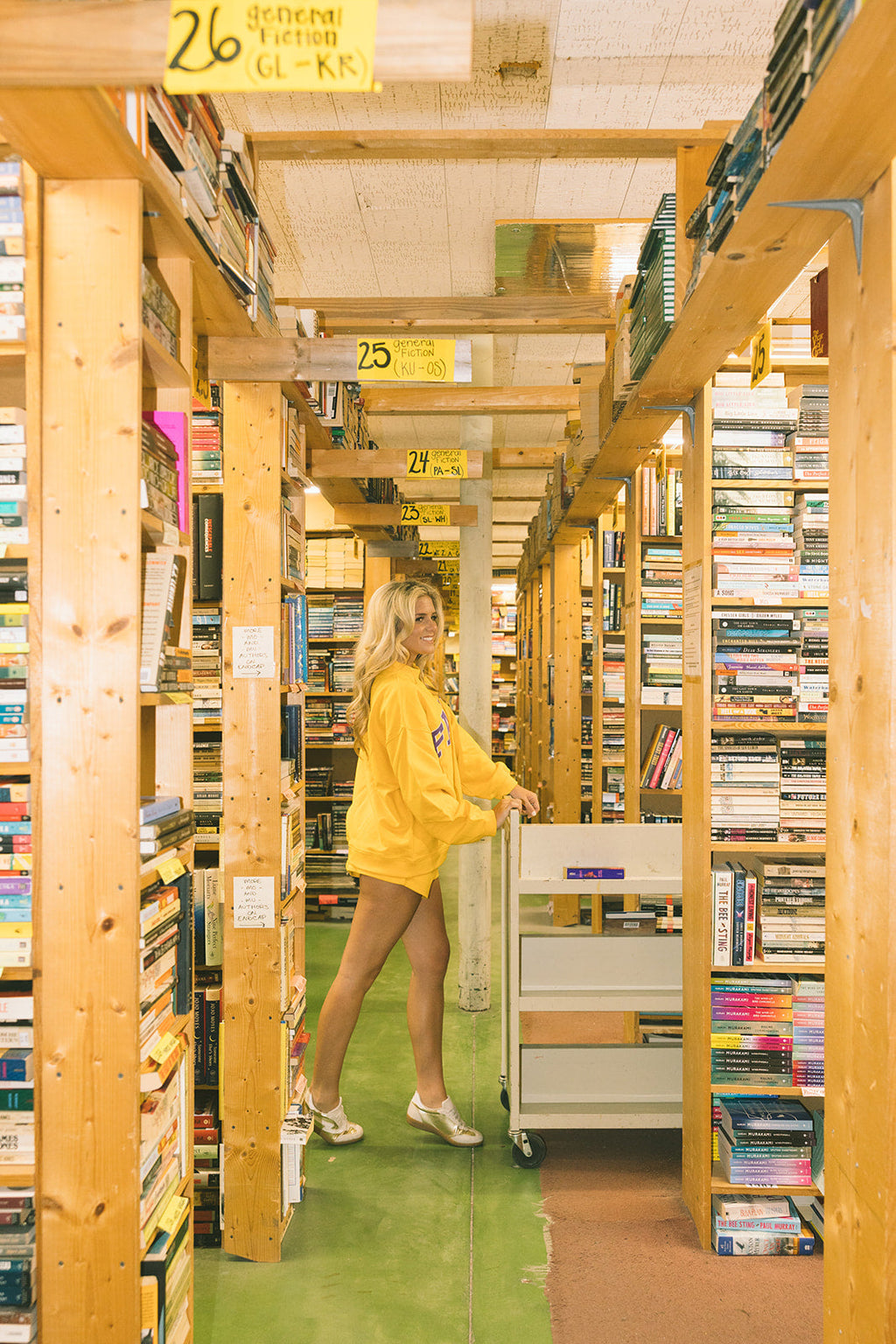 Fancy Oversized Mockneck - Yellow /Purple