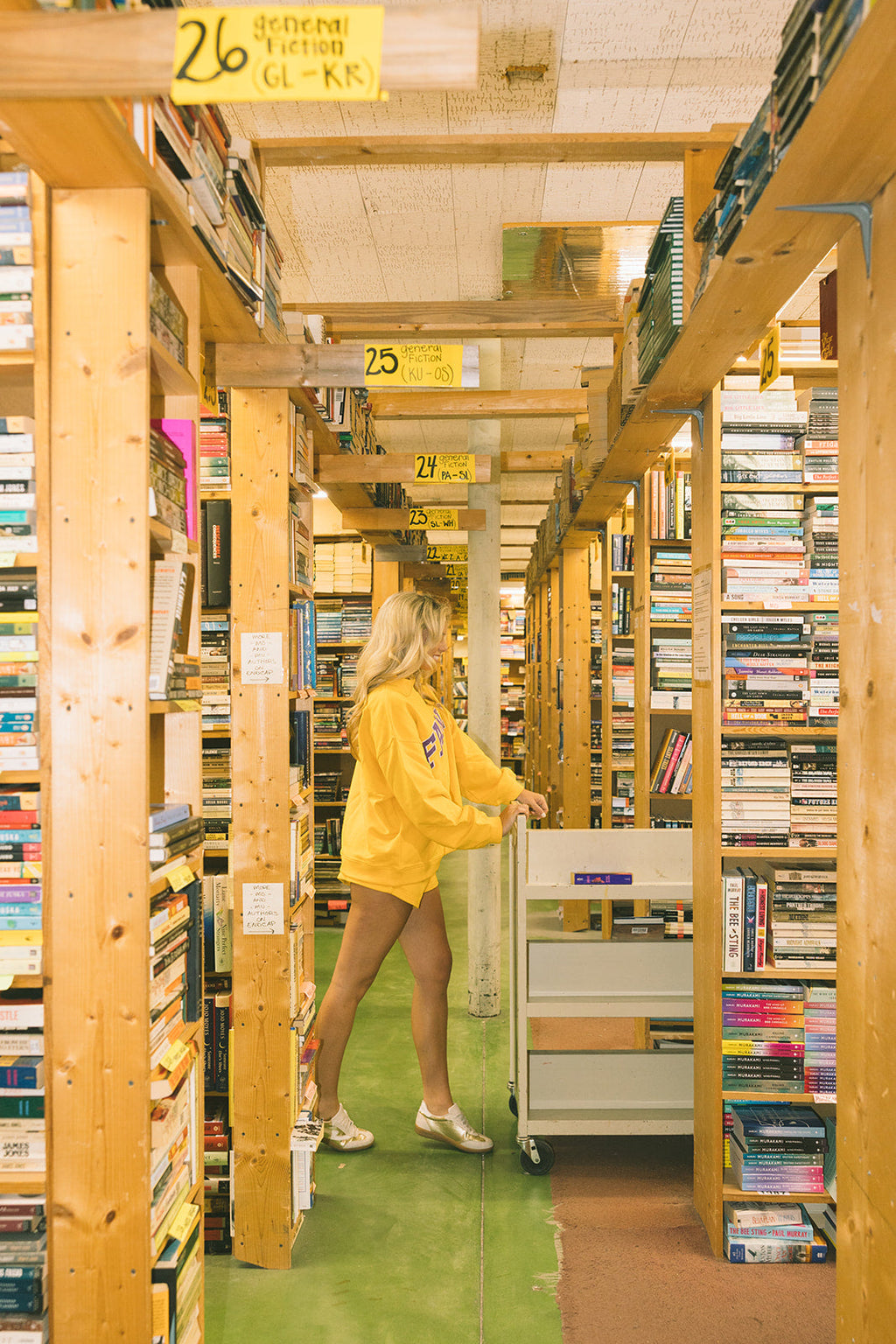 Fancy Oversized Mockneck - Yellow /Purple