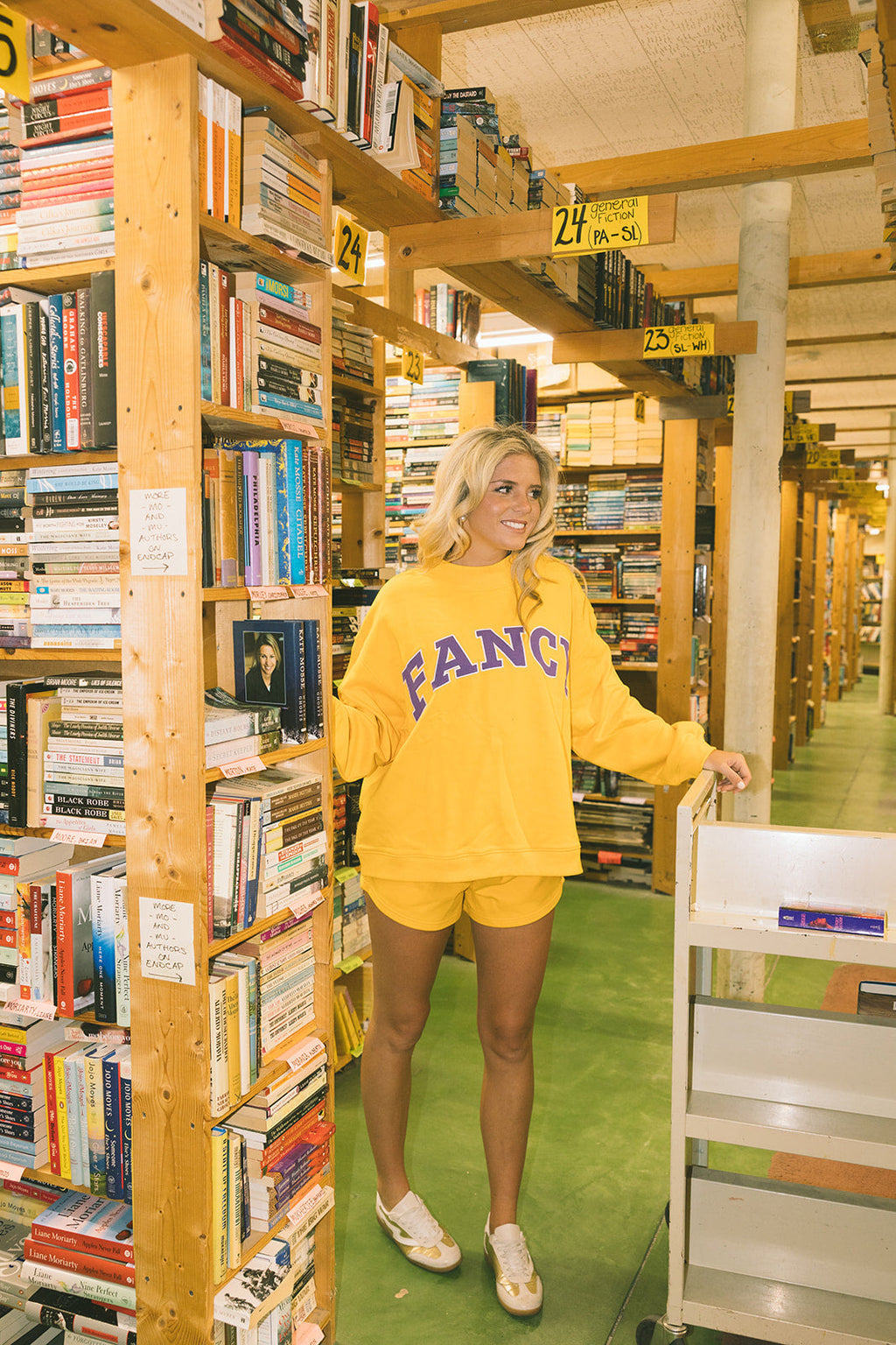 Fancy Oversized Mockneck - Yellow /Purple