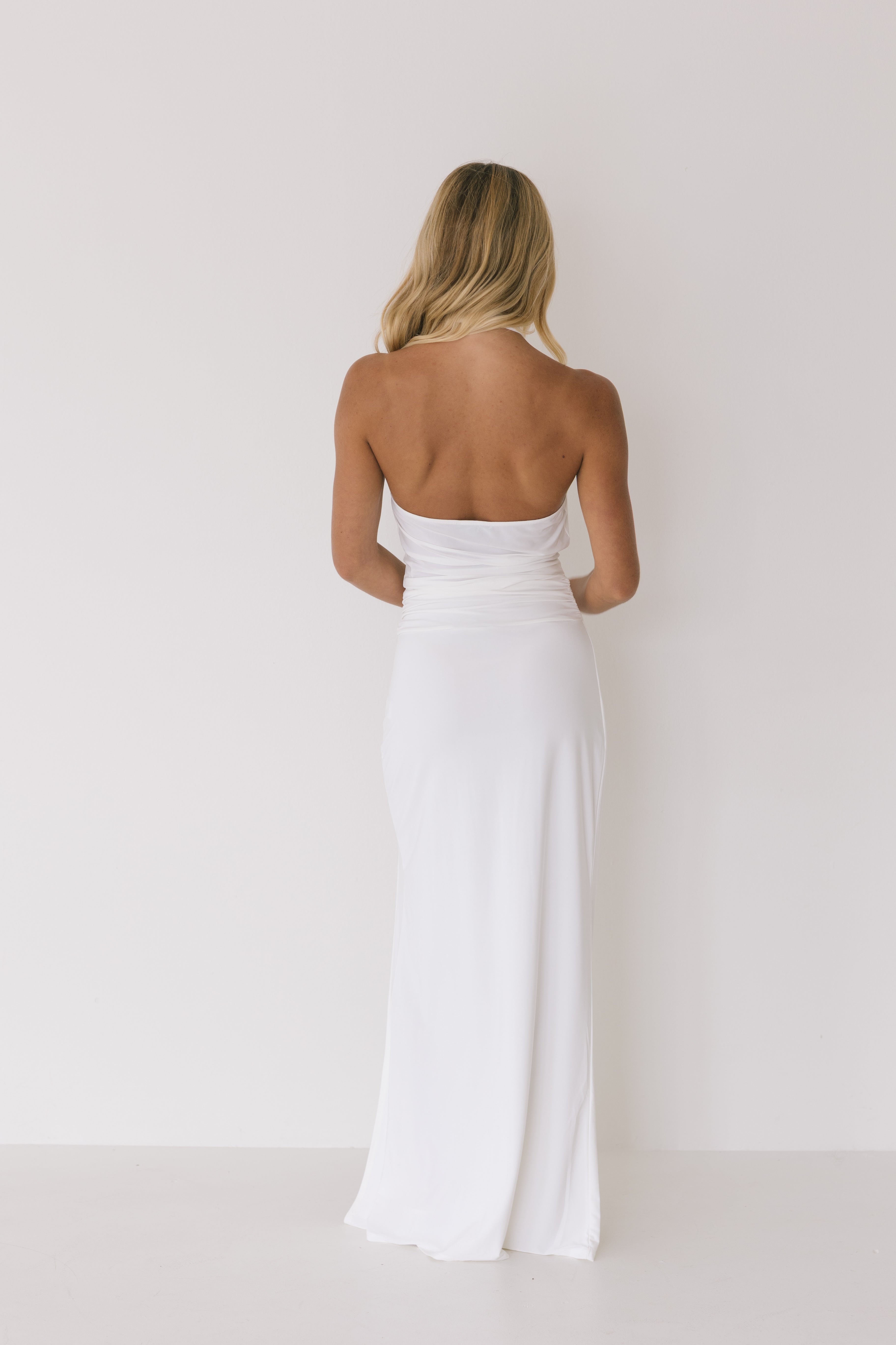 Lila Halter Top And Maxi Skirt - Off White