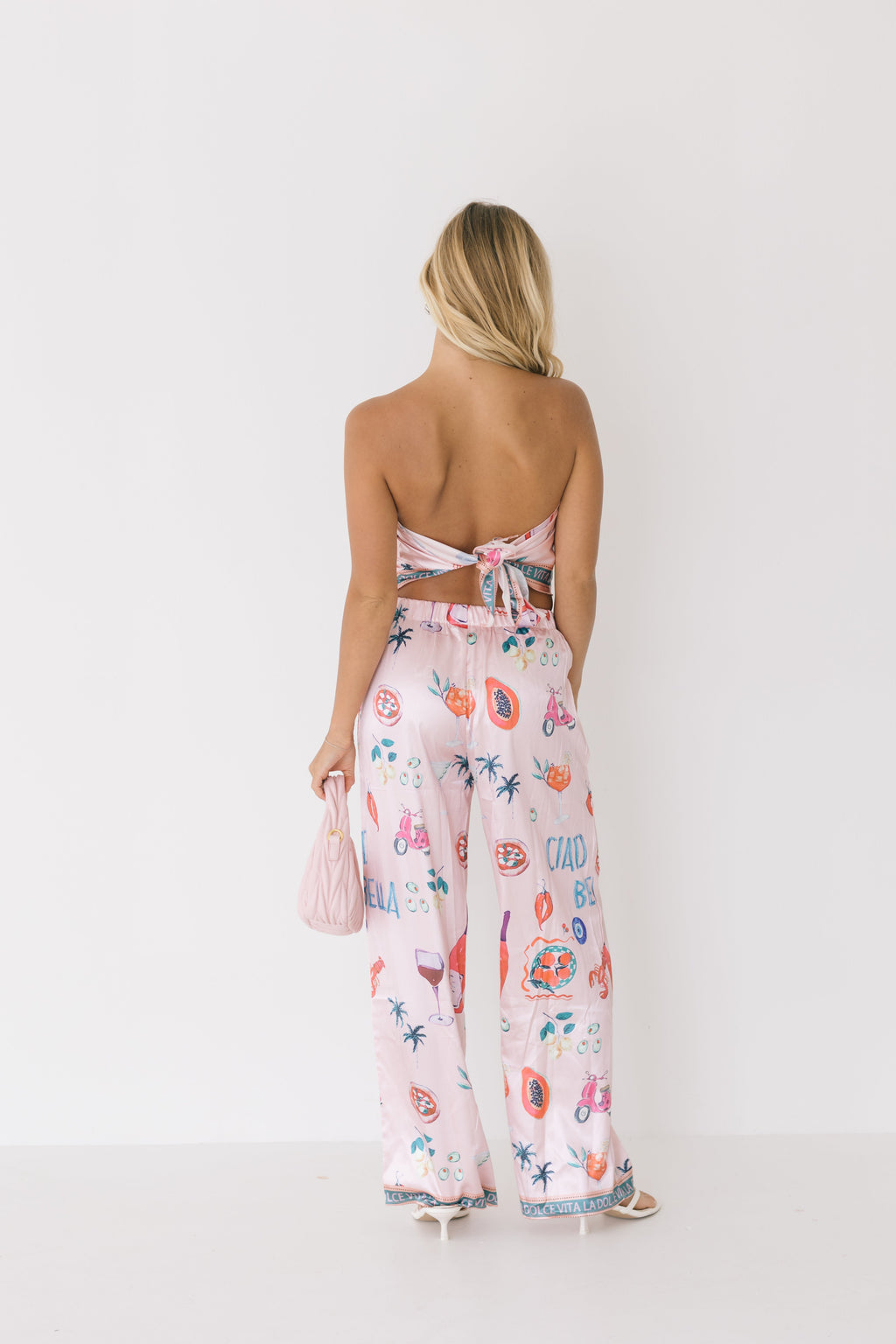Tula Tube Top and Pants Set - Pink