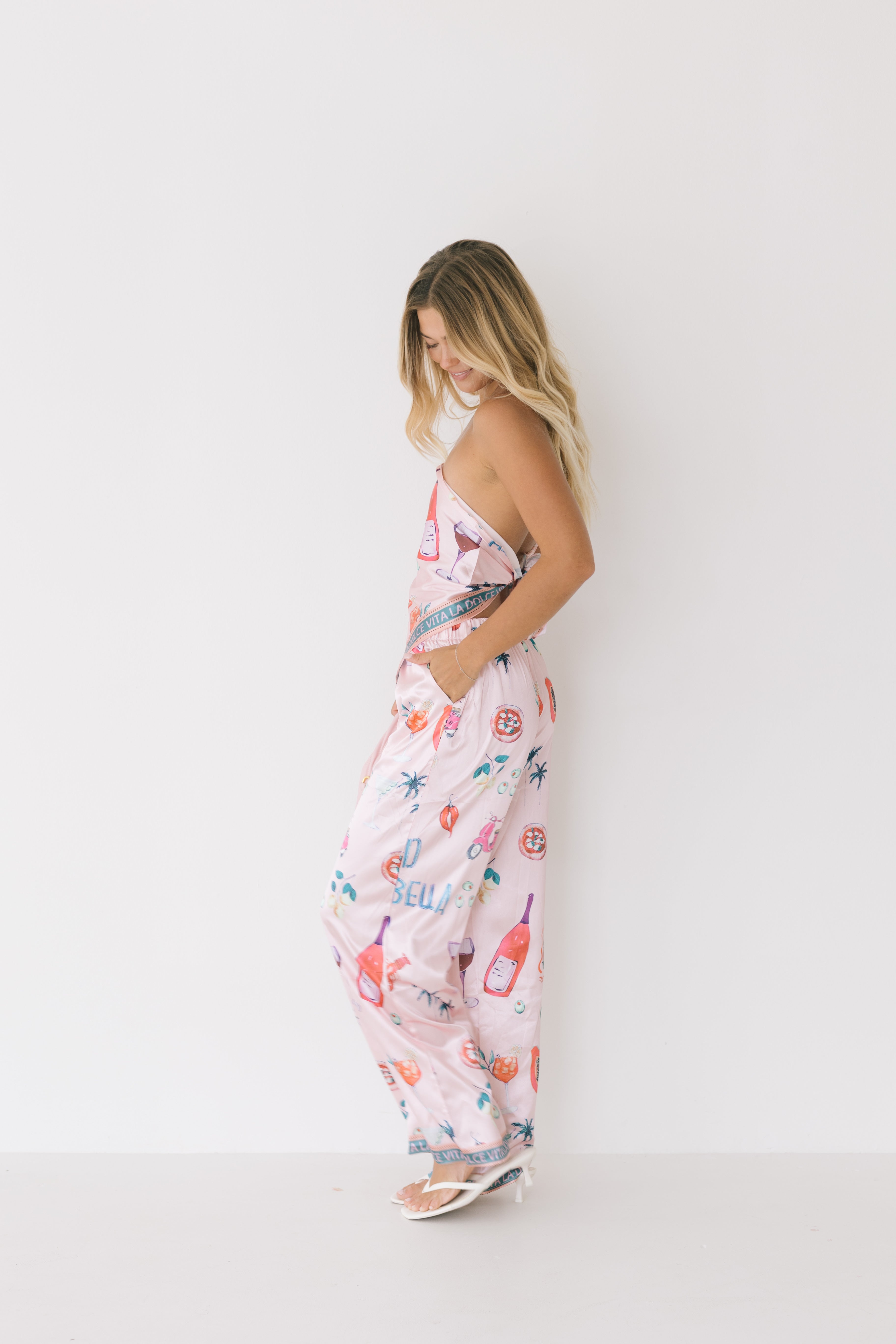 Tula Tube Top and Pants Set - Pink