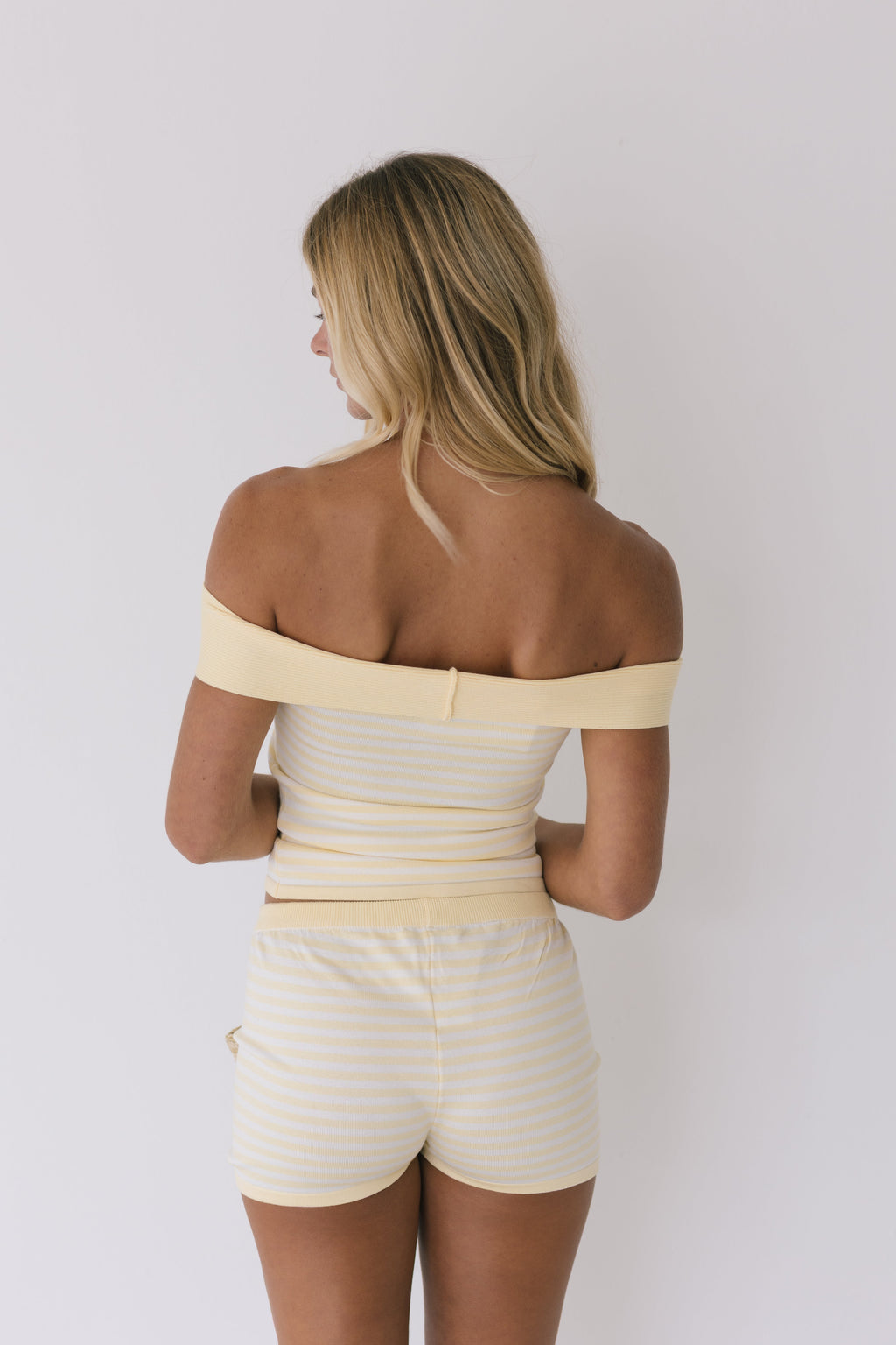 Eleanor Striped Knit Set - Yellow