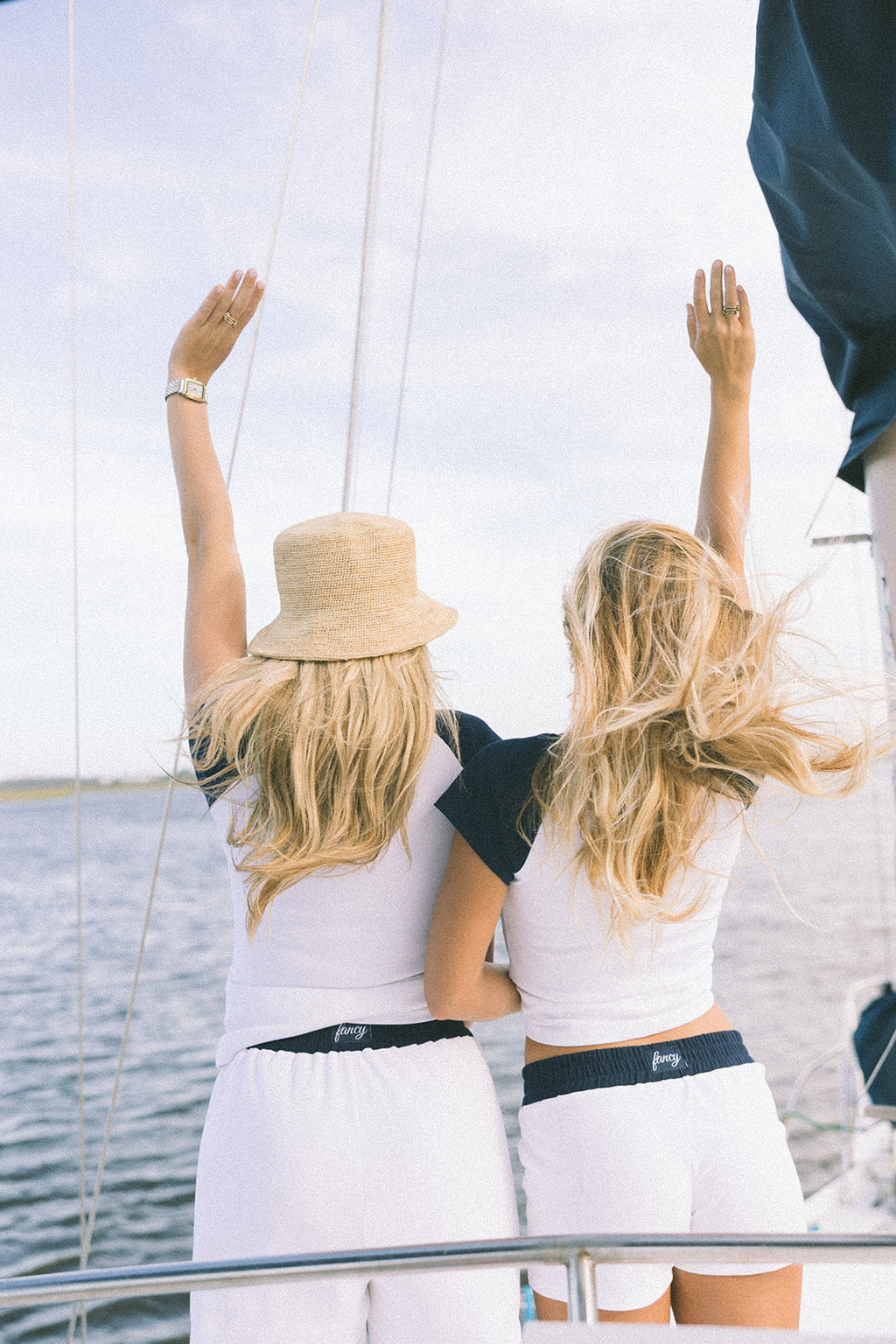 Fancy Varsity Mini Shorts - White