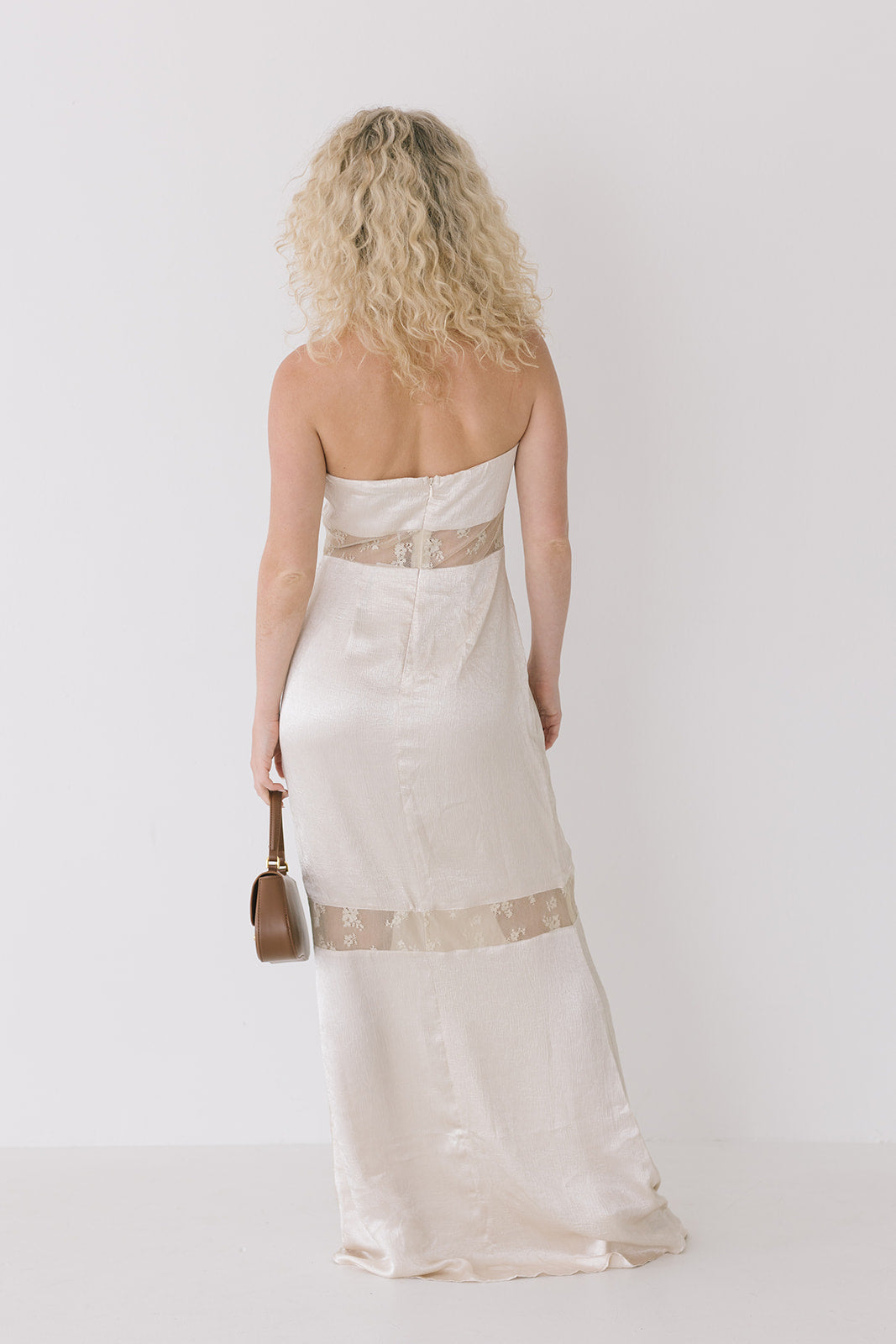 Lorelei Strapless Maxi Dress - Oyster