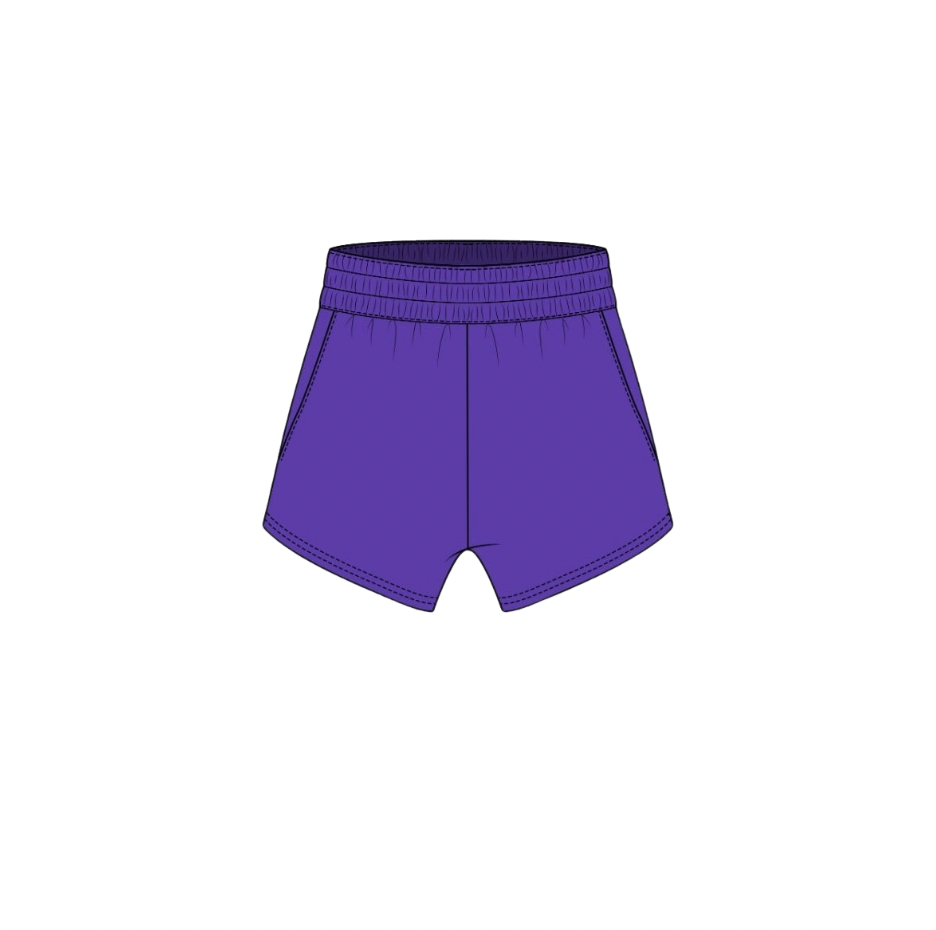 Fancy French Terry Shorts - Purple
