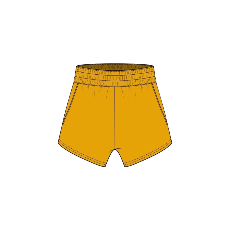 Fancy French Terry Shorts - Gold