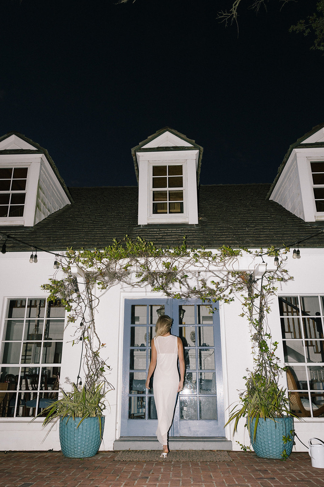 Solana Mesh Maxi Dress - Blue