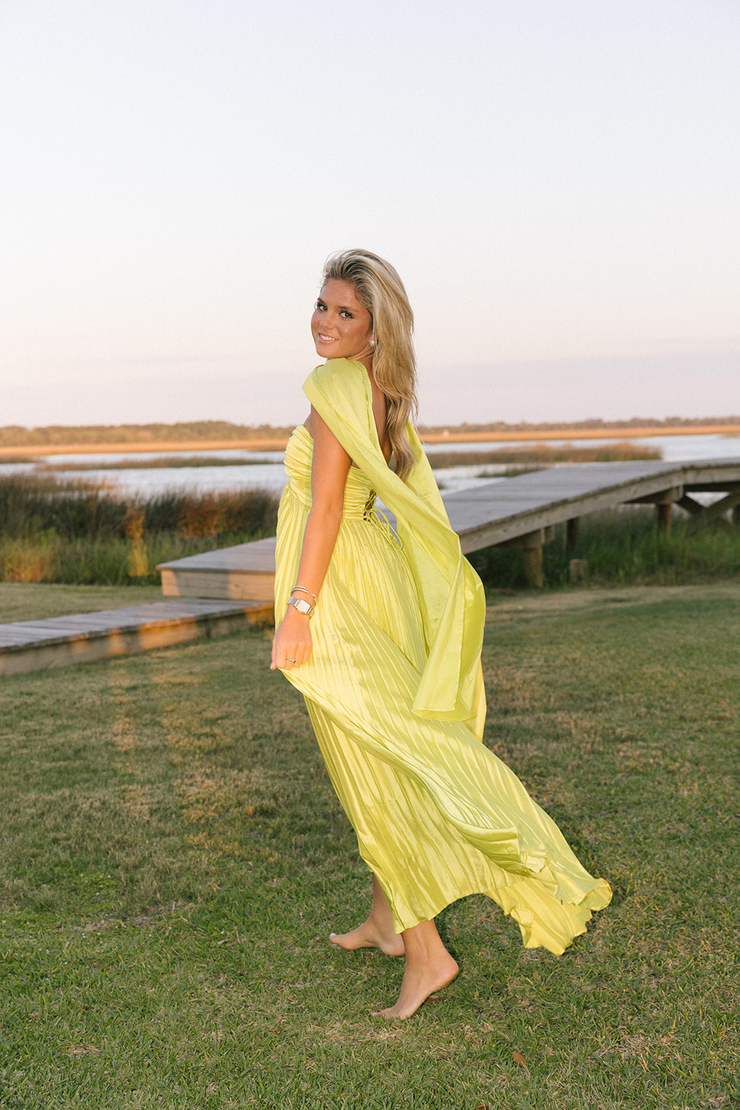 Lyla Dress - Lime
