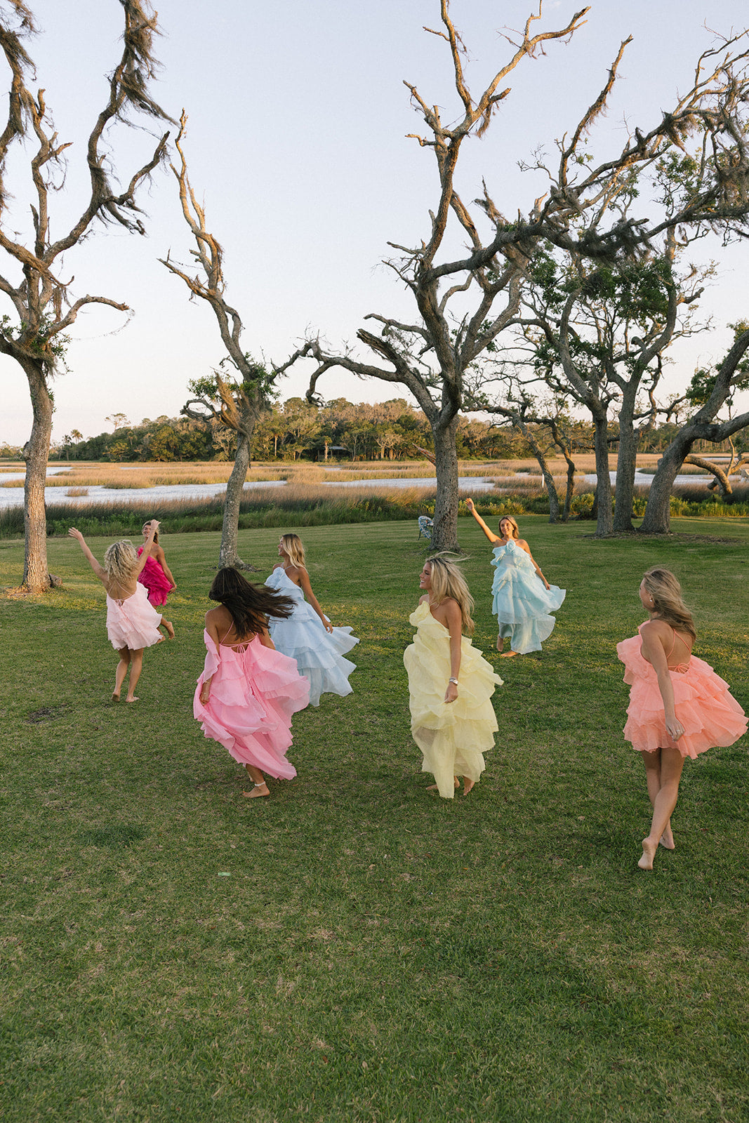 Arabella Floral Ruffle Maxi Dress - Pink