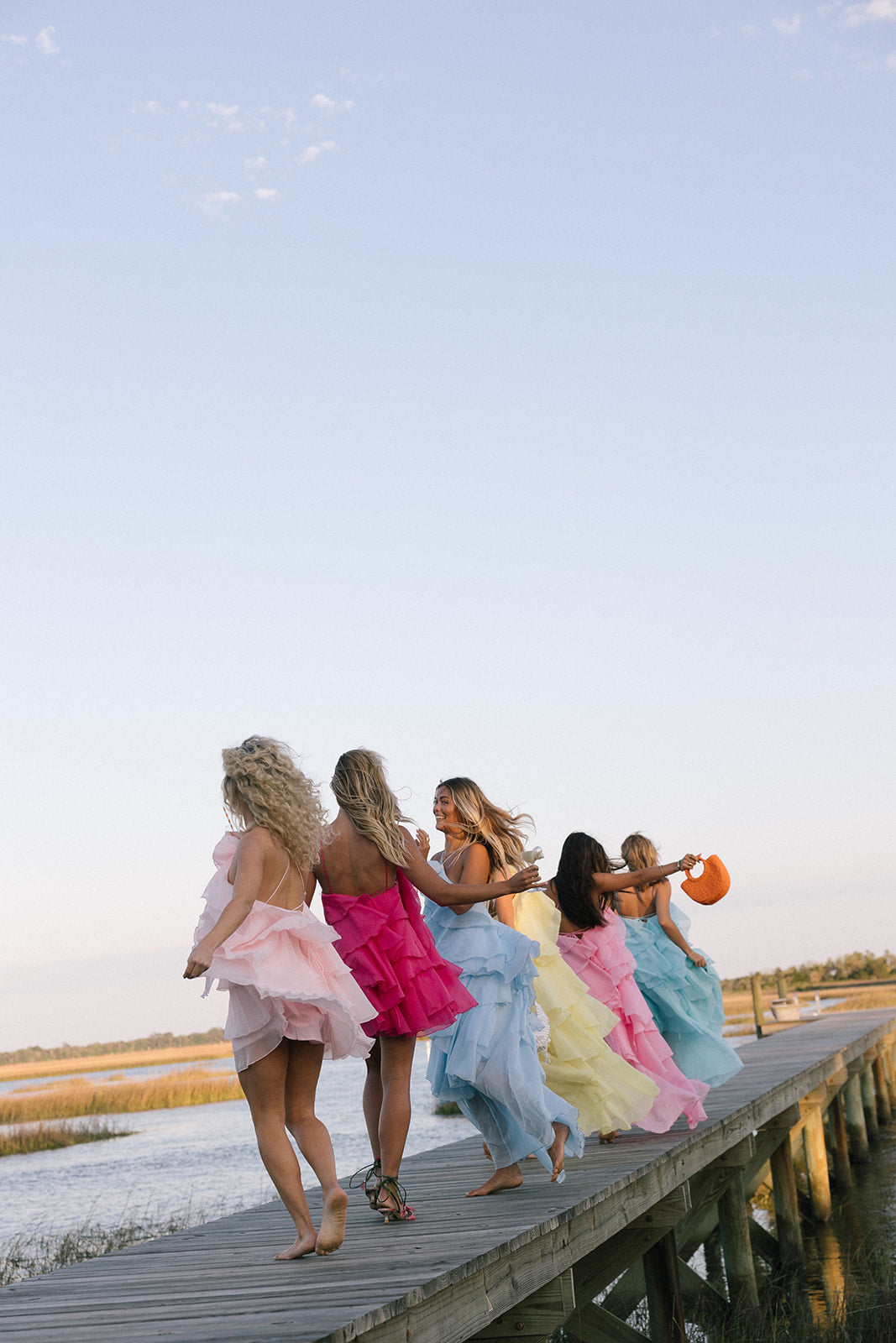 Anastasia Floral Ruffle Mini Dress - Hot Pink