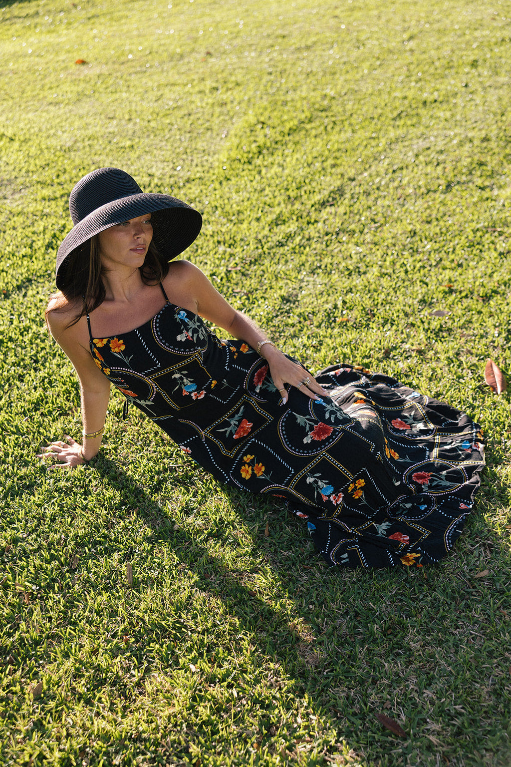 Rose Maxi Dress - Black