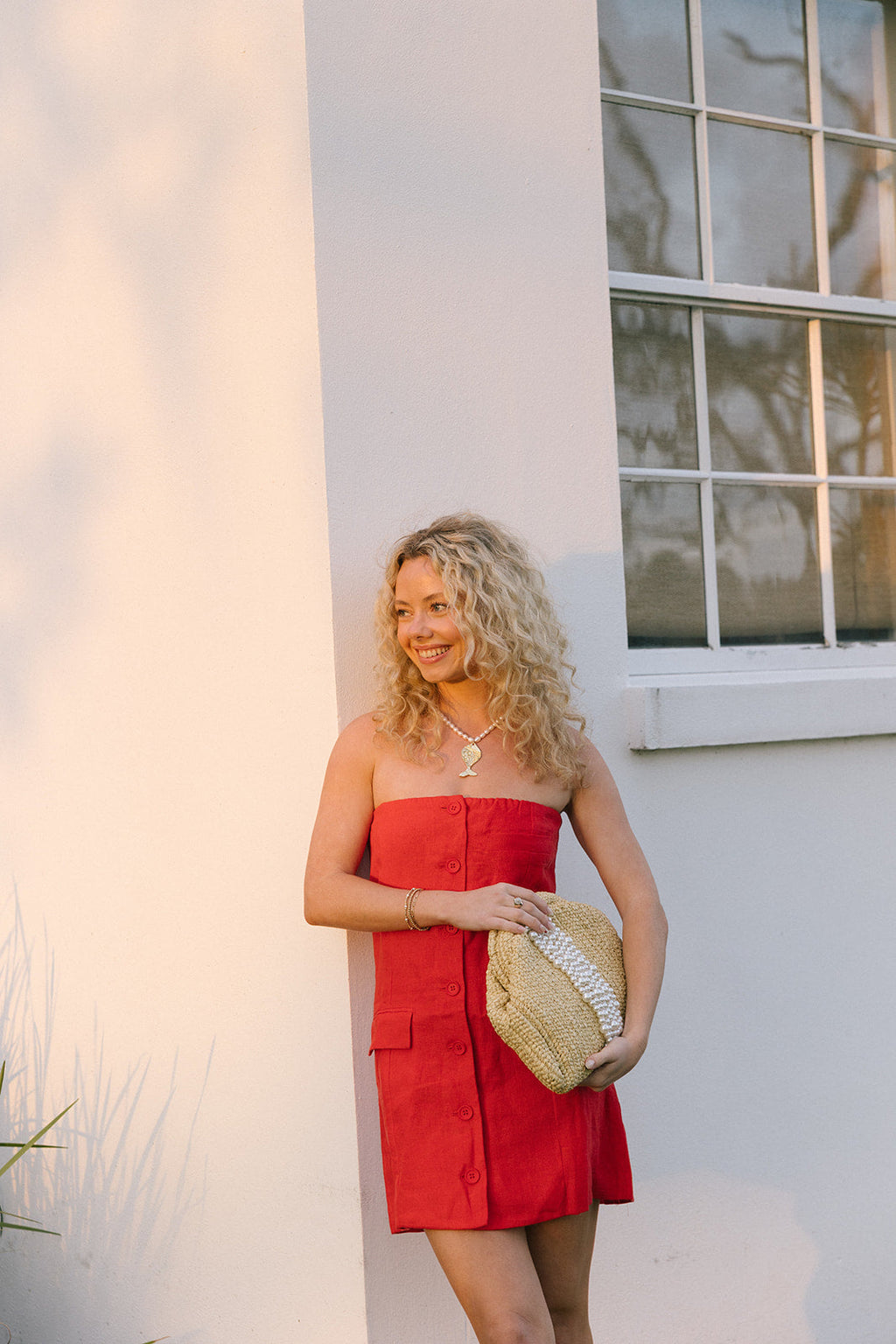 Paige Mini Dress - Red