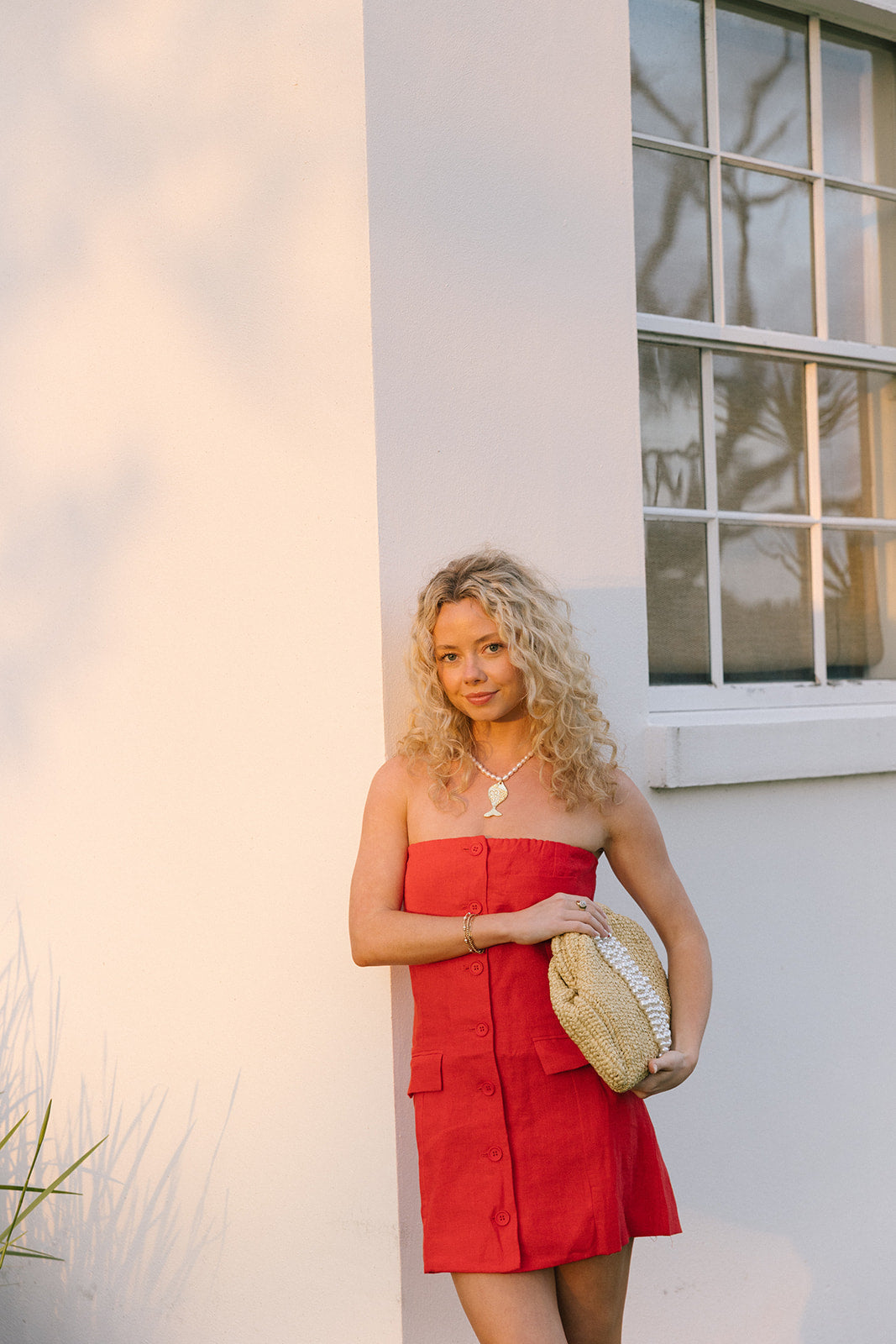 Paige Mini Dress - Red