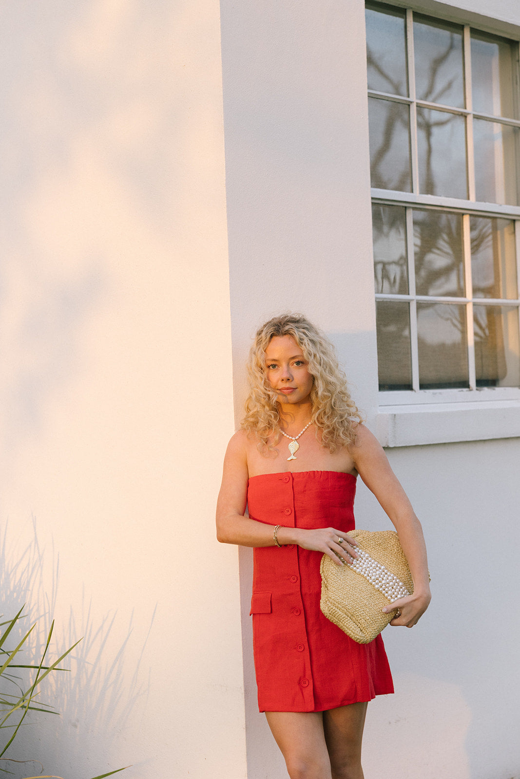 Paige Mini Dress - Red