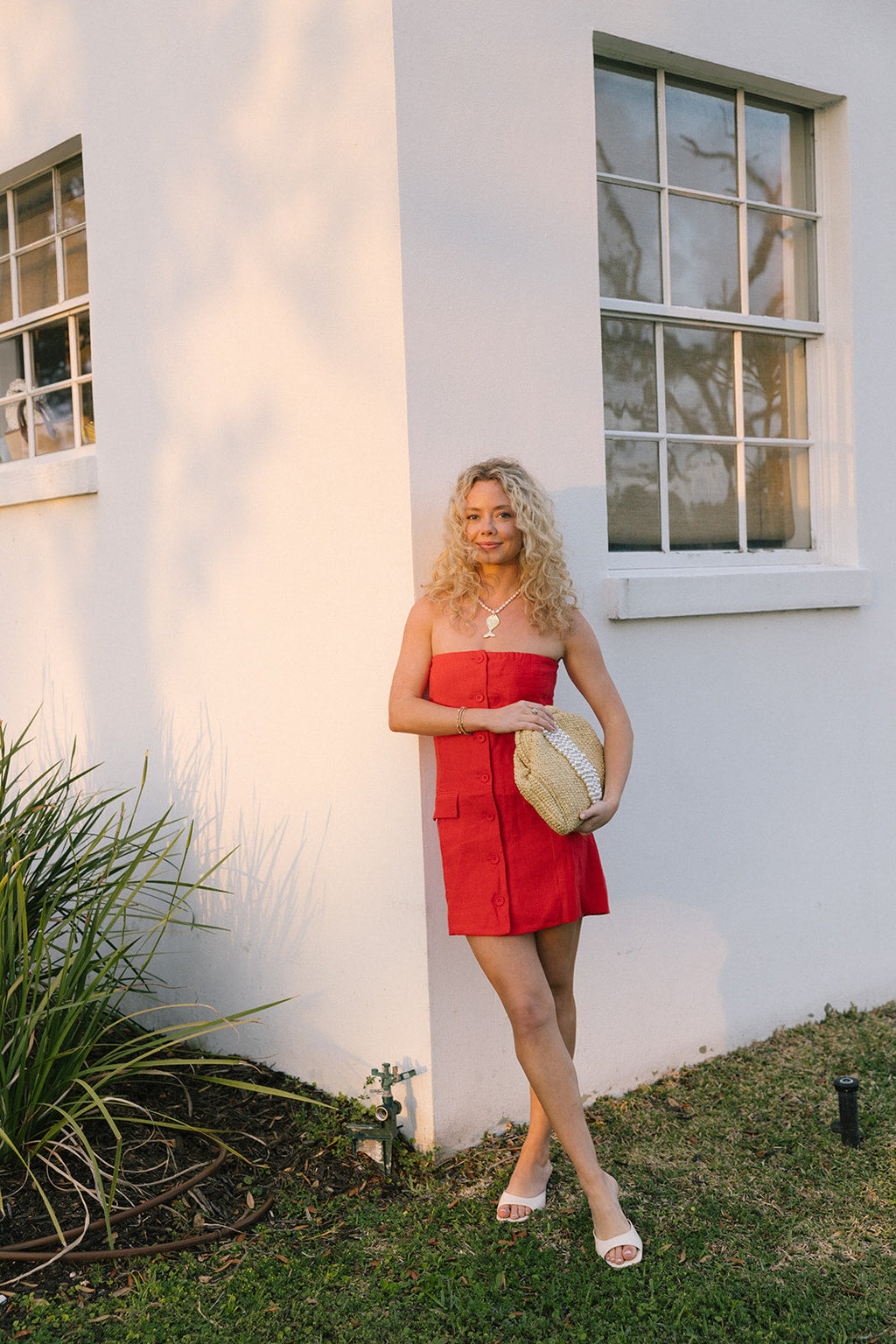 Paige Mini Dress - Red