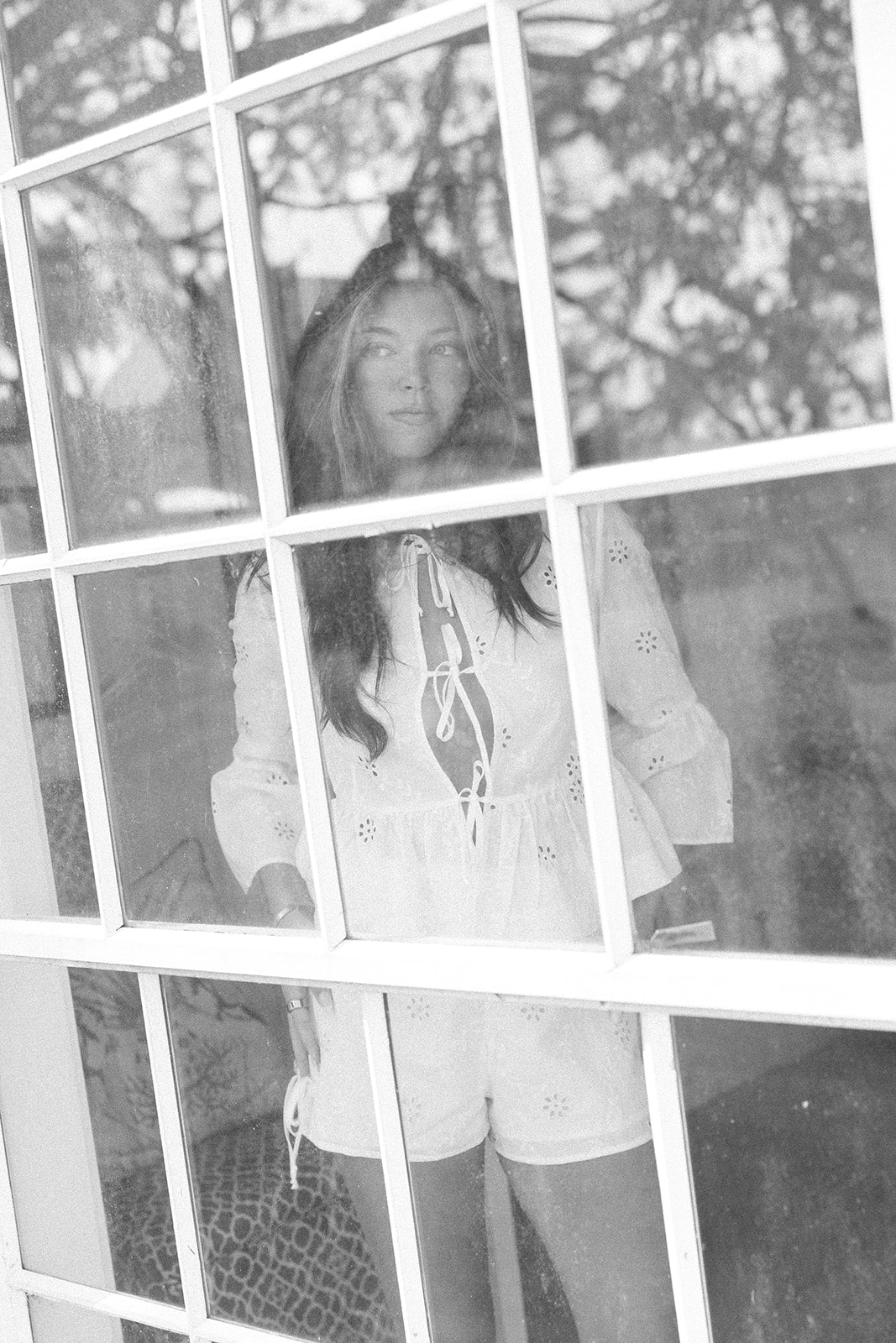 Kali Floral Tie Shirt - White/Pink/Yellow