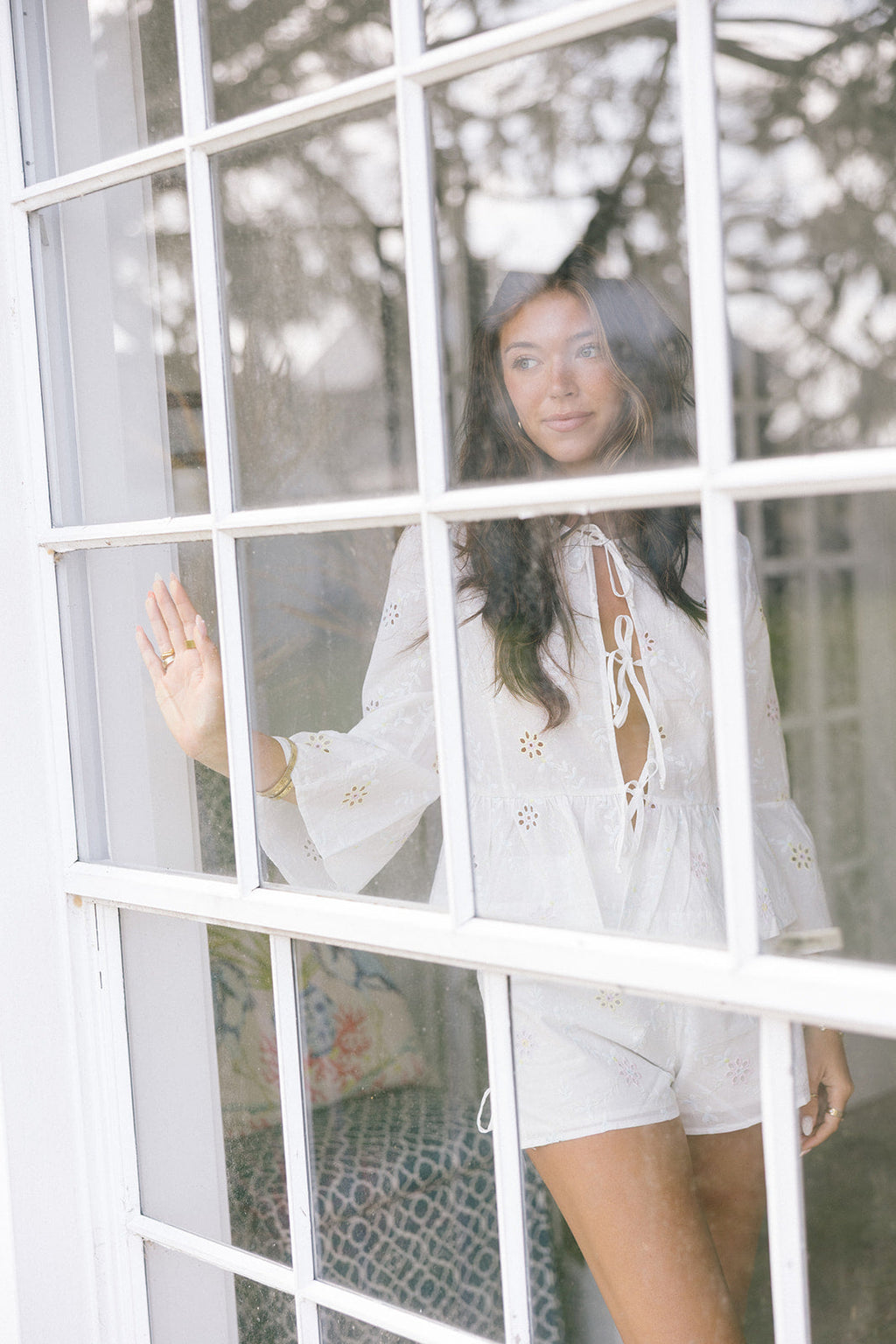 Amiah Floral Shorts - White/Pink/Yellow