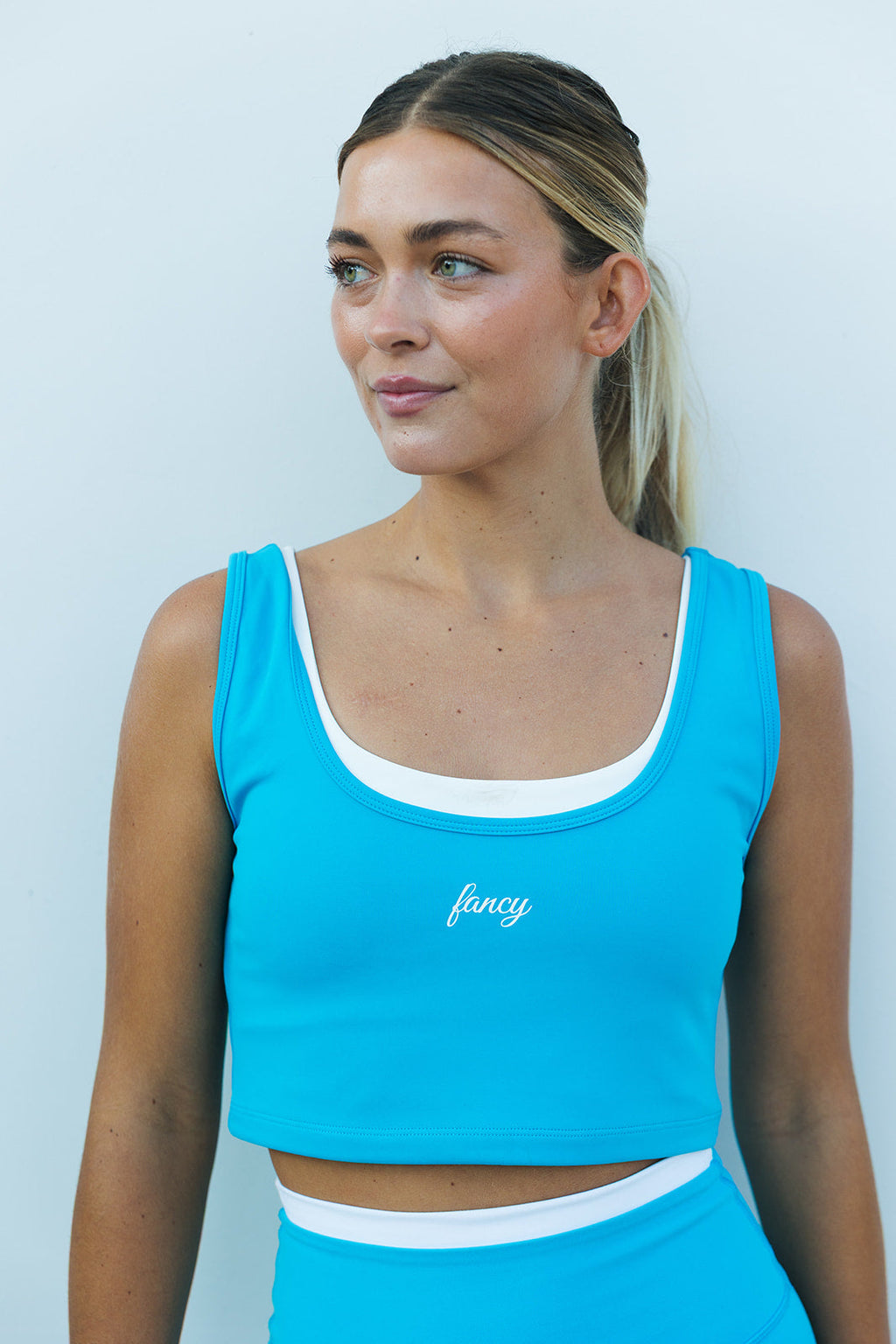 Fancy FitFlow Performance Bra Top - Poolside