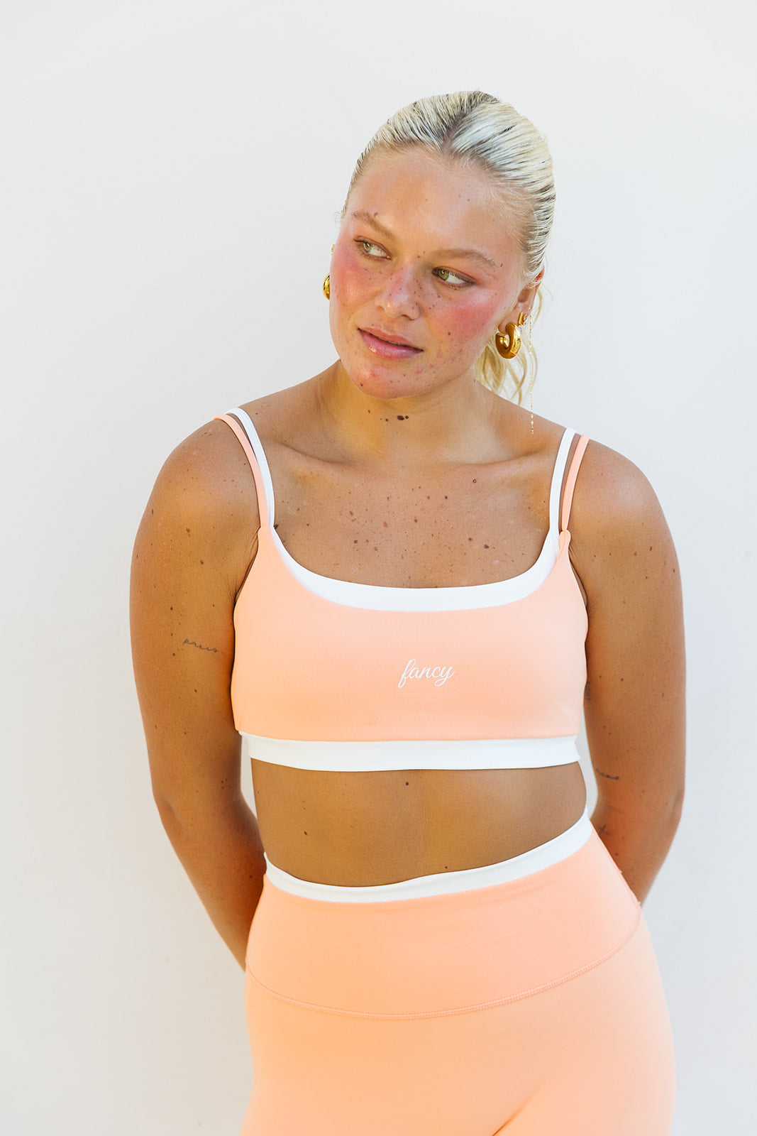 Fancy FitFlow Double Layered Athletic Bra - Spritz