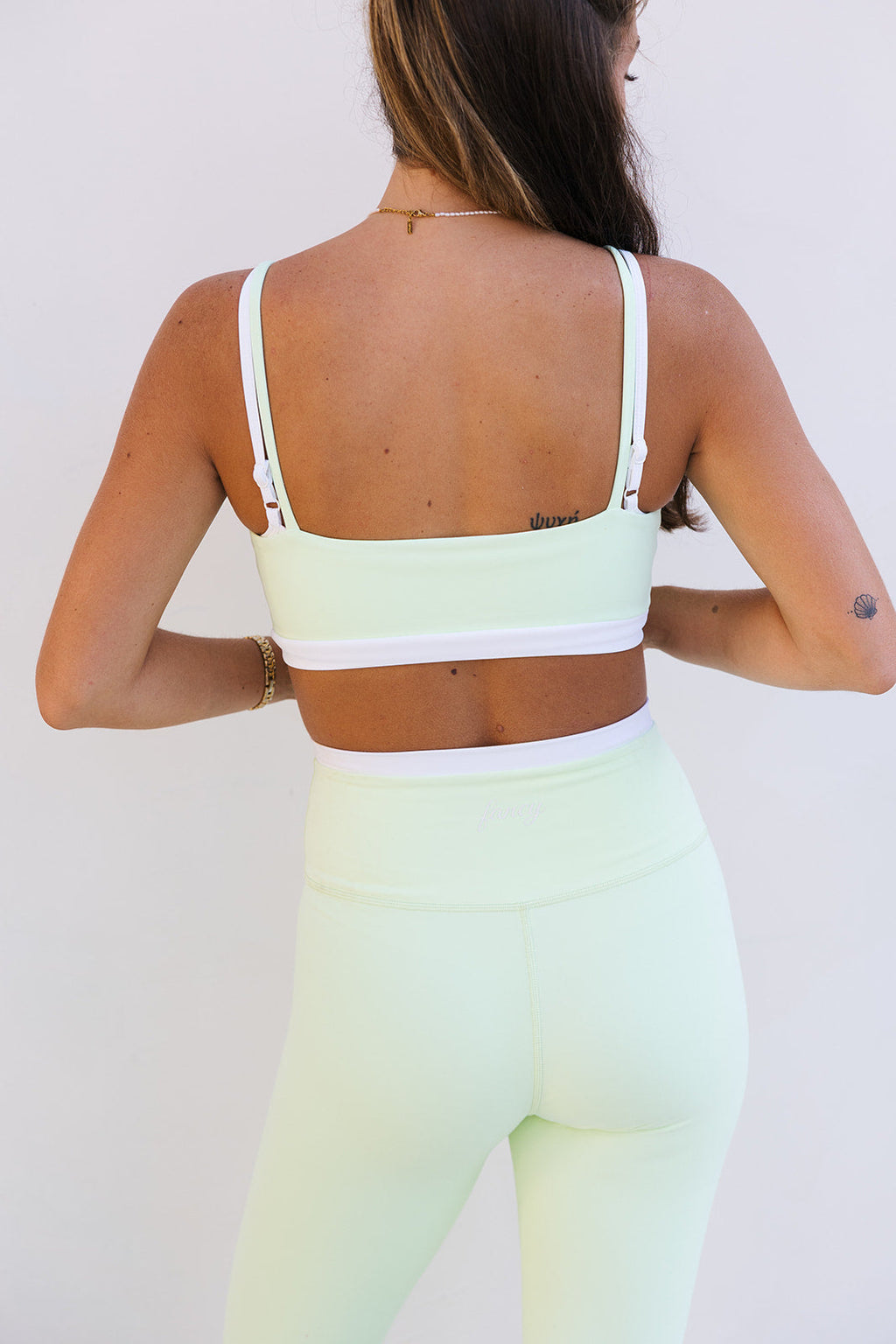 Fancy FitFlow Double Layered Athletic Bra - Zest