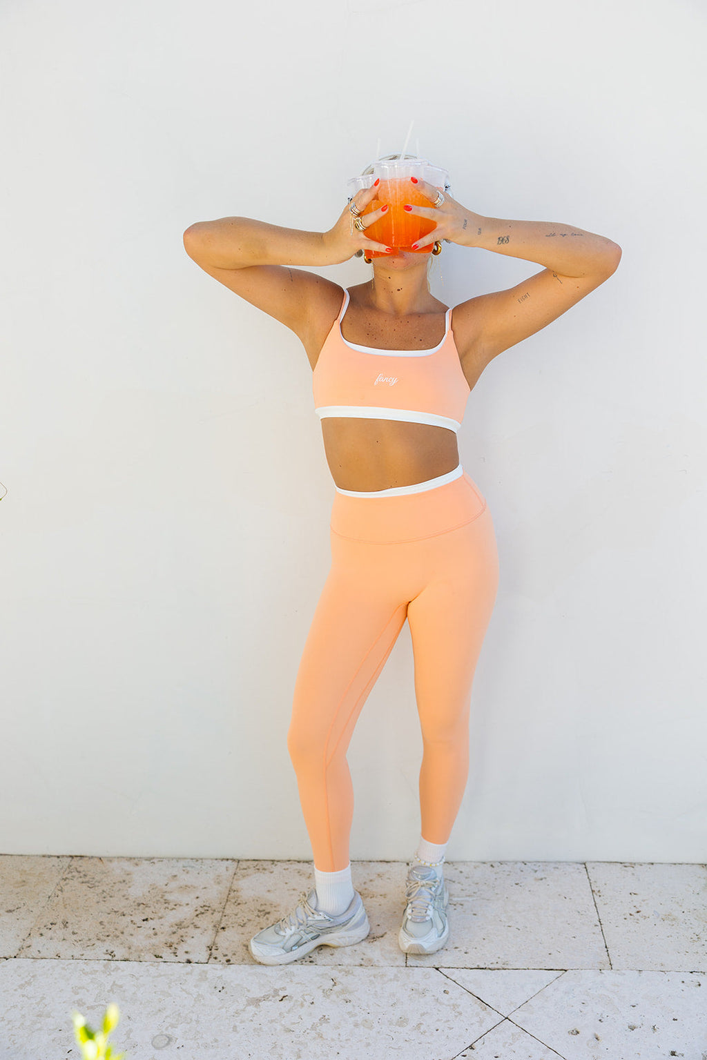 Fancy FitFlow Double Layered Athletic Bra - Spritz