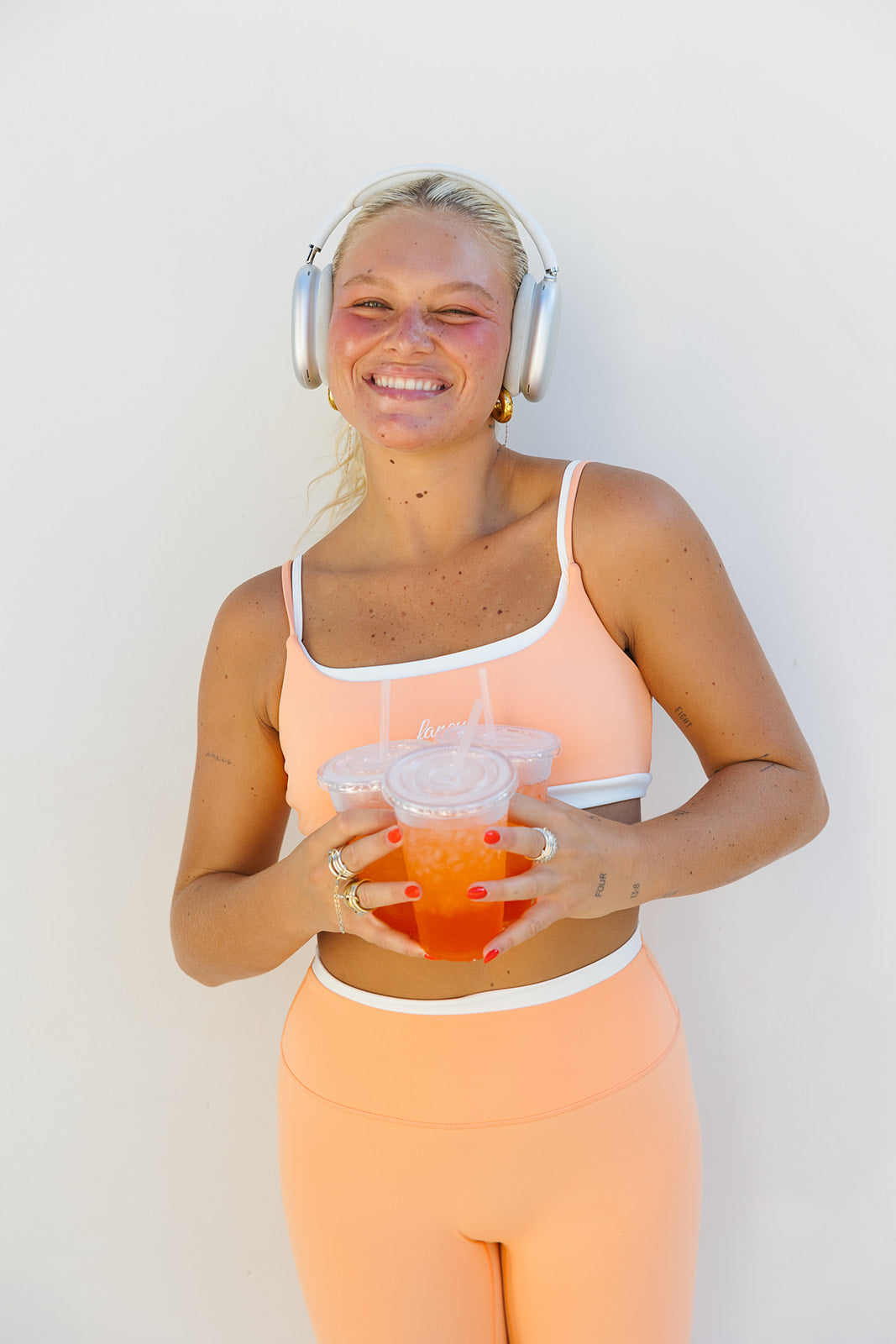 Fancy FitFlow Double Layered Athletic Bra - Spritz