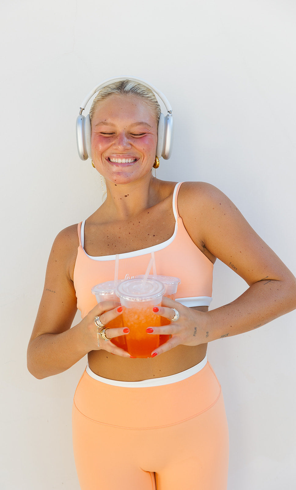 Fancy FitFlow Double Layered Athletic Bra - Spritz