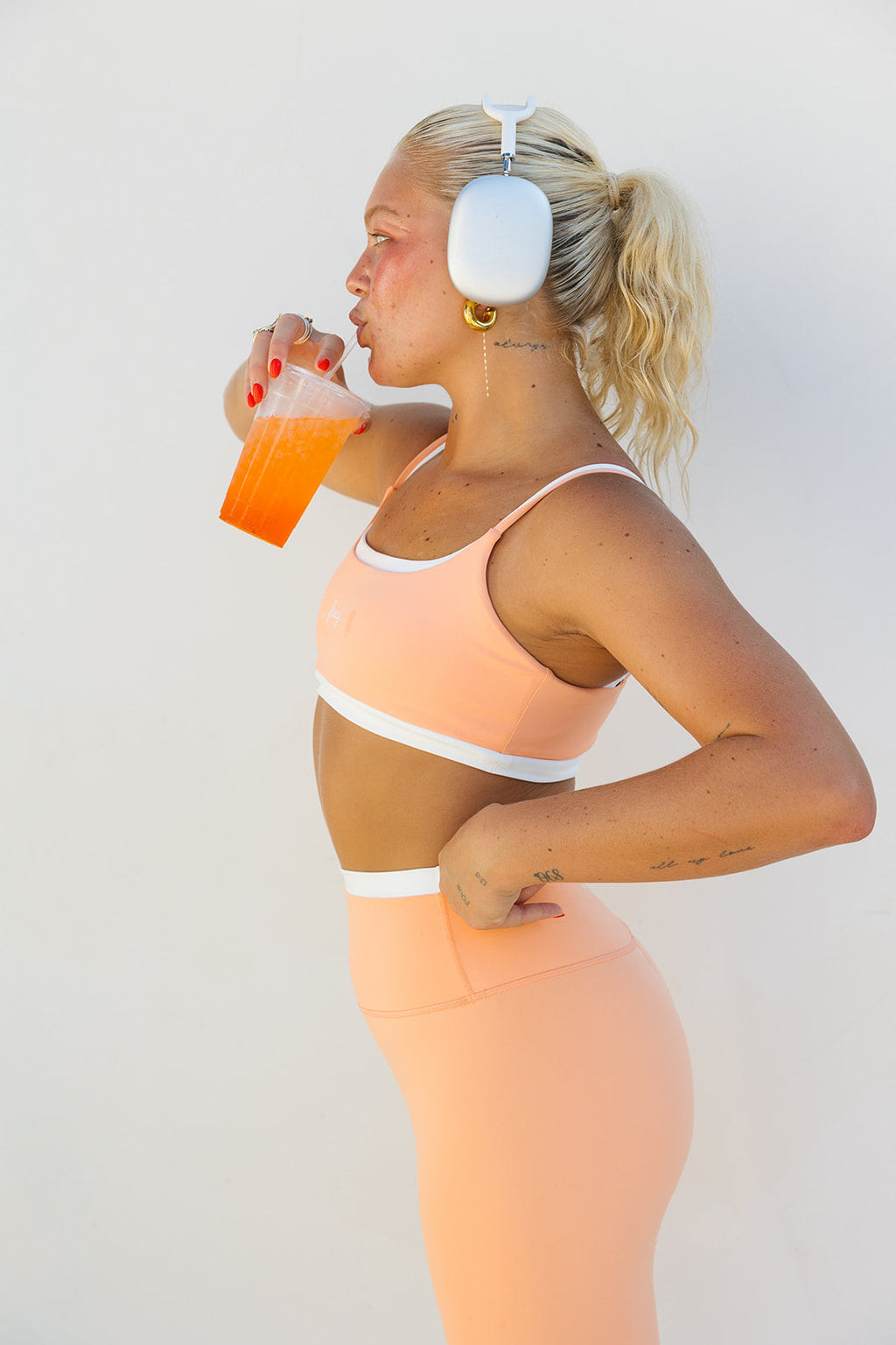 Fancy FitFlow Double Layered Athletic Bra - Spritz