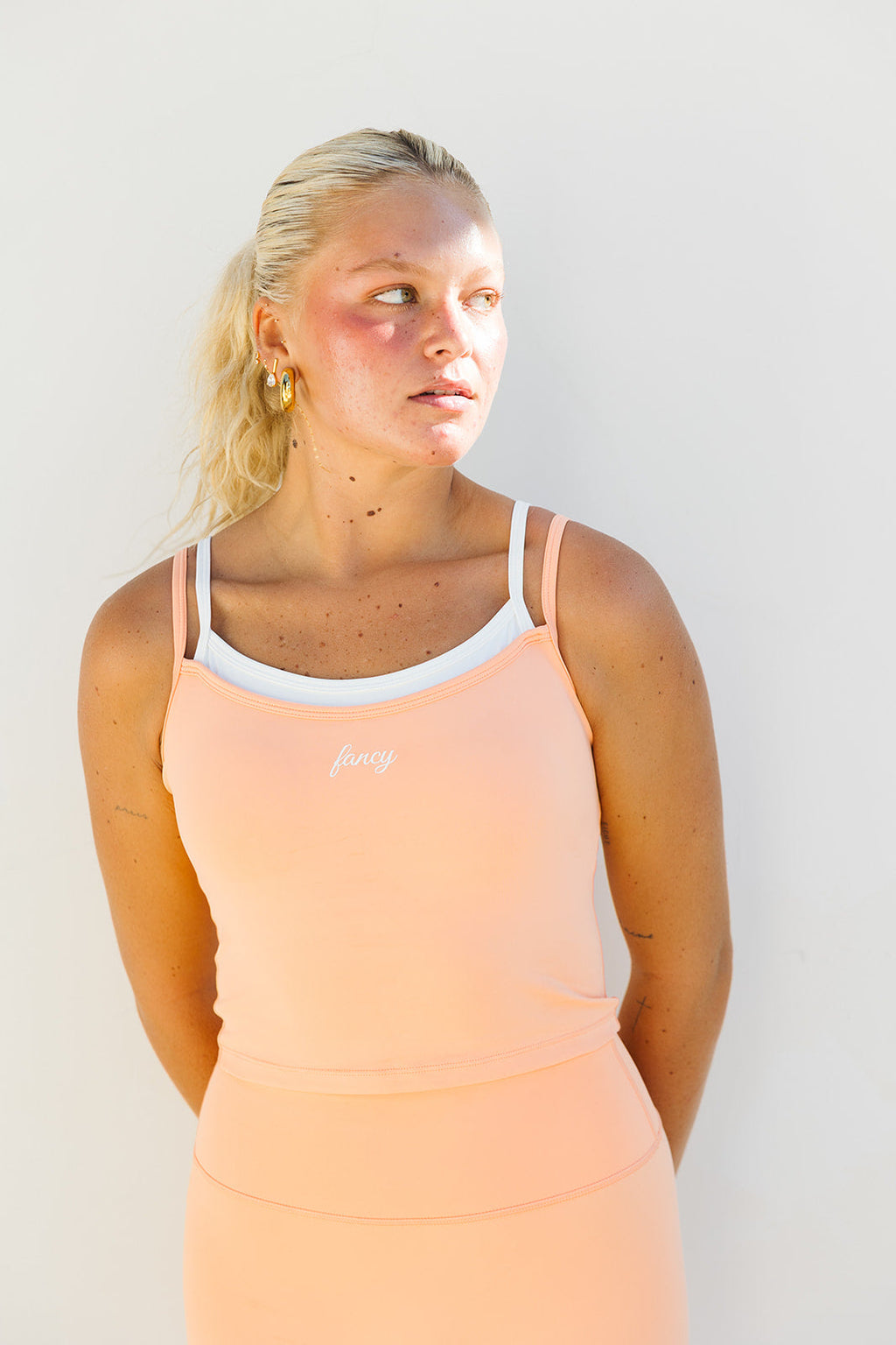 Fancy FitFlow Double Layered Tank - Spritz