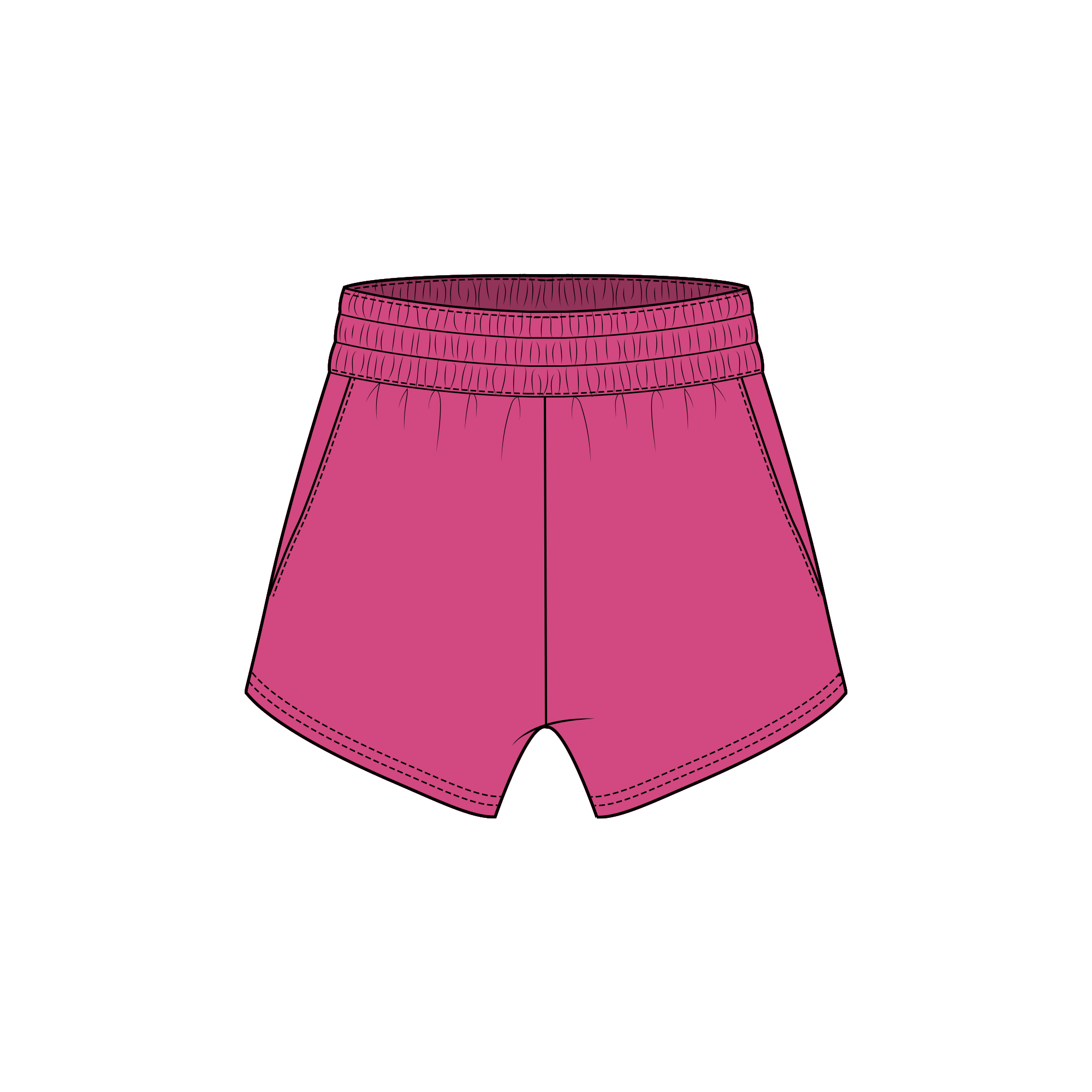 Fancy Fleece Lined Mini Shorts - Paradise Pink