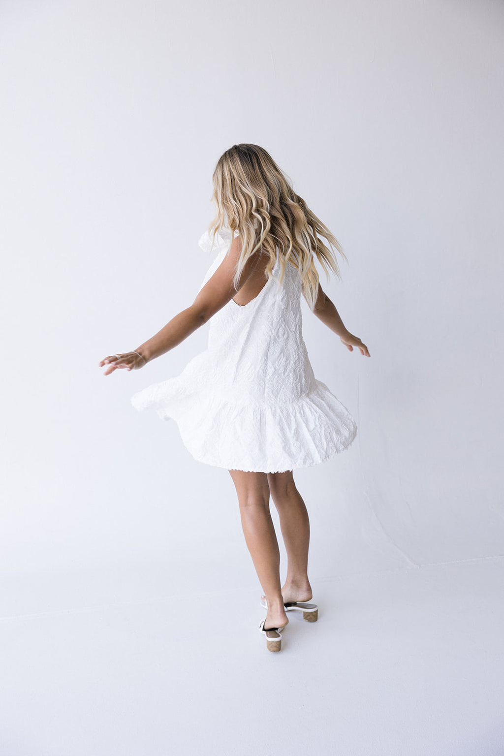 Dixie Halter Neck Mini Dress - Off White